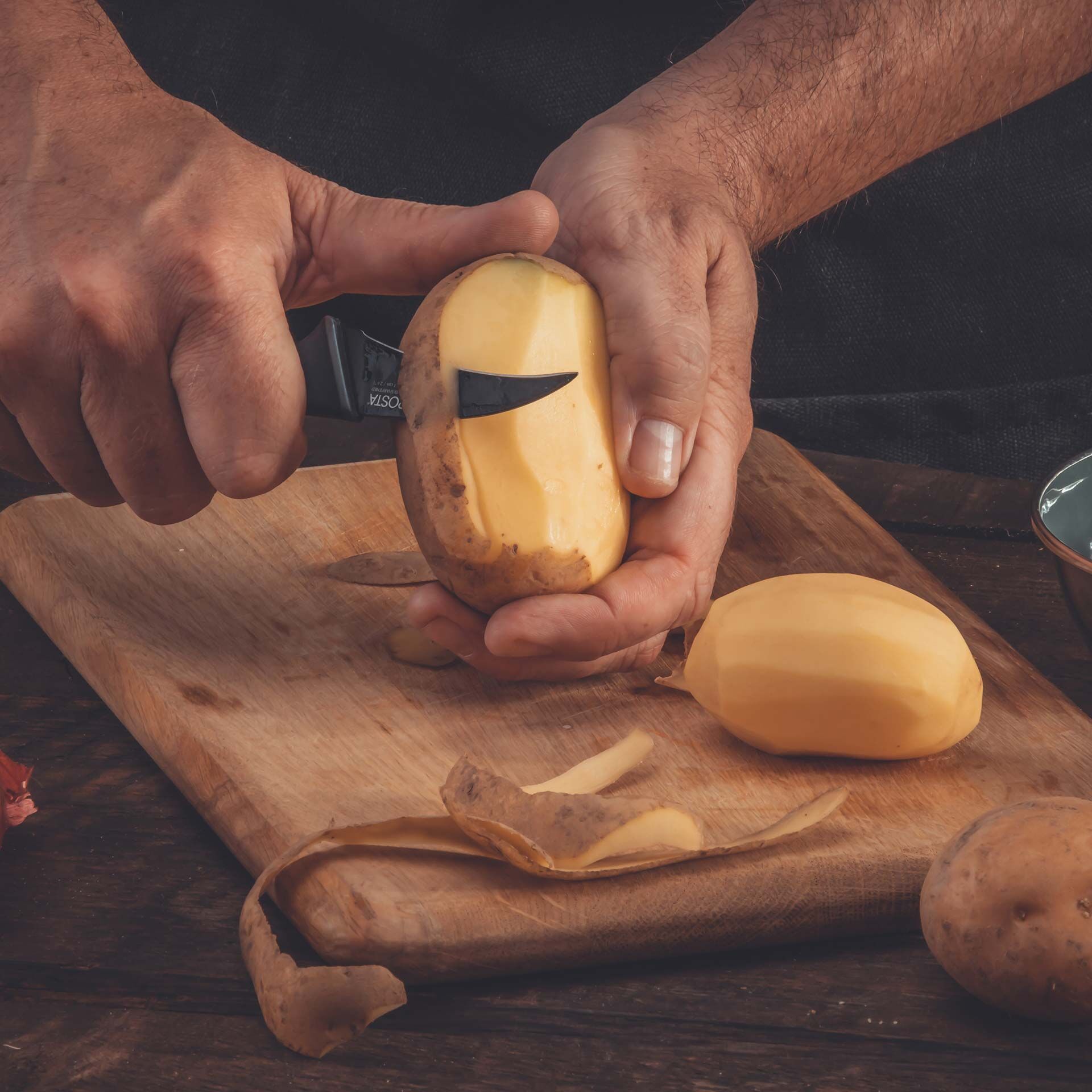 Schälmesser Wave, 7cm Klinge