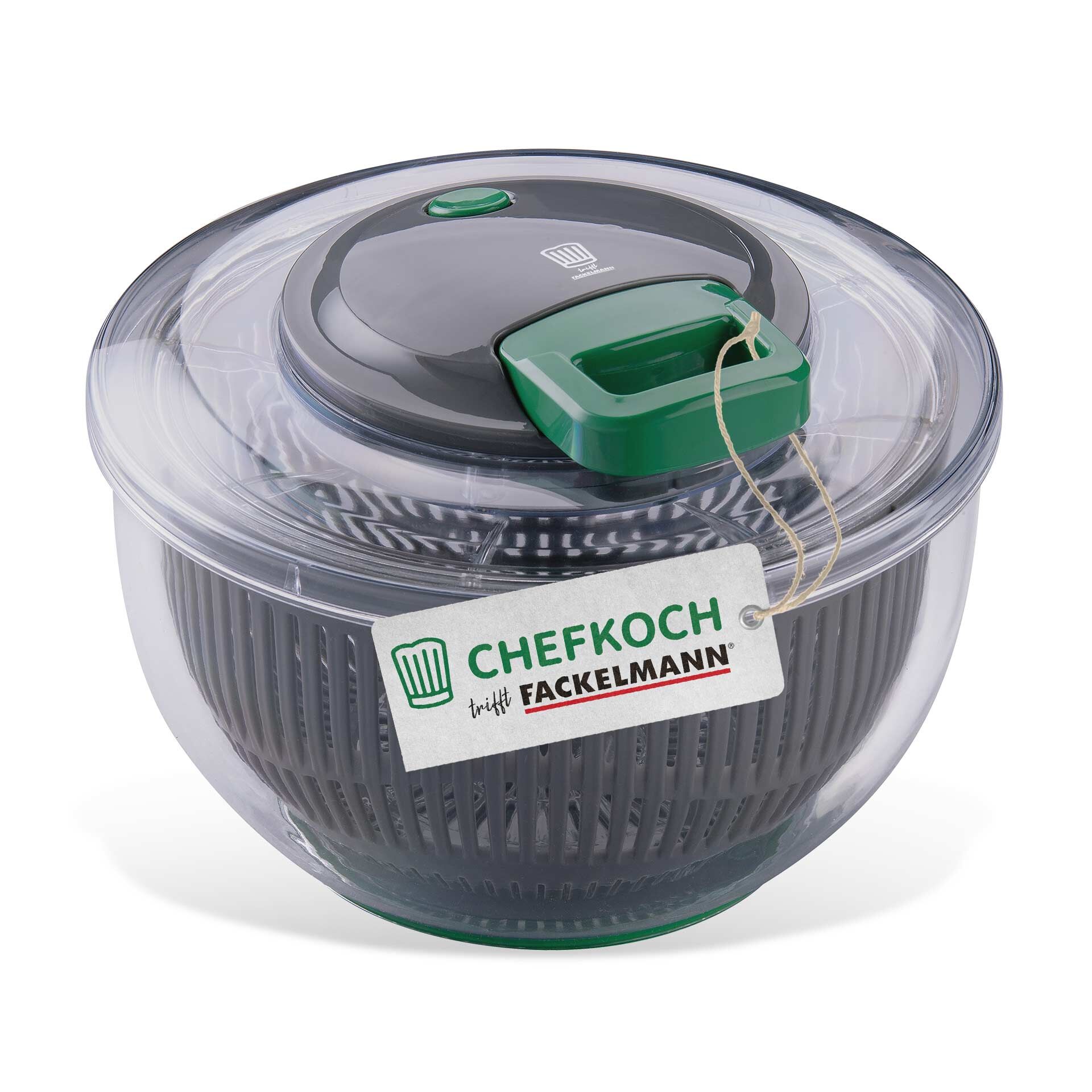 Salatschleuder mit Stopp-Taste