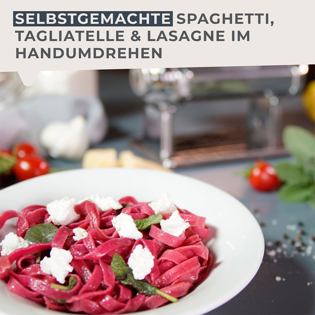 Nudelmaschine #easyprepare, Edelstahl Nudelmaschine #easyprepare, Edelstahl