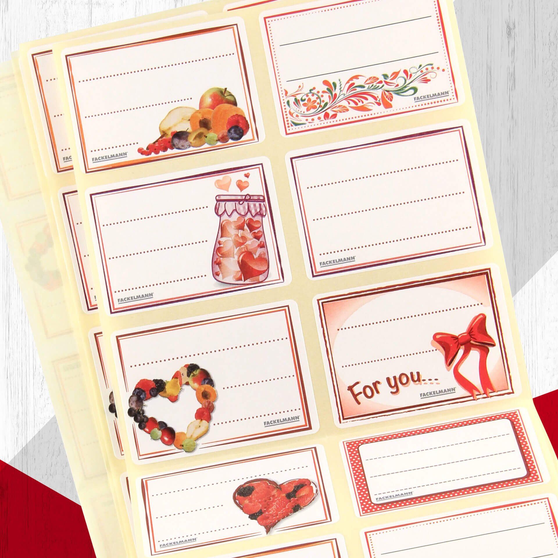 Einmachetiketten, 96 Stk