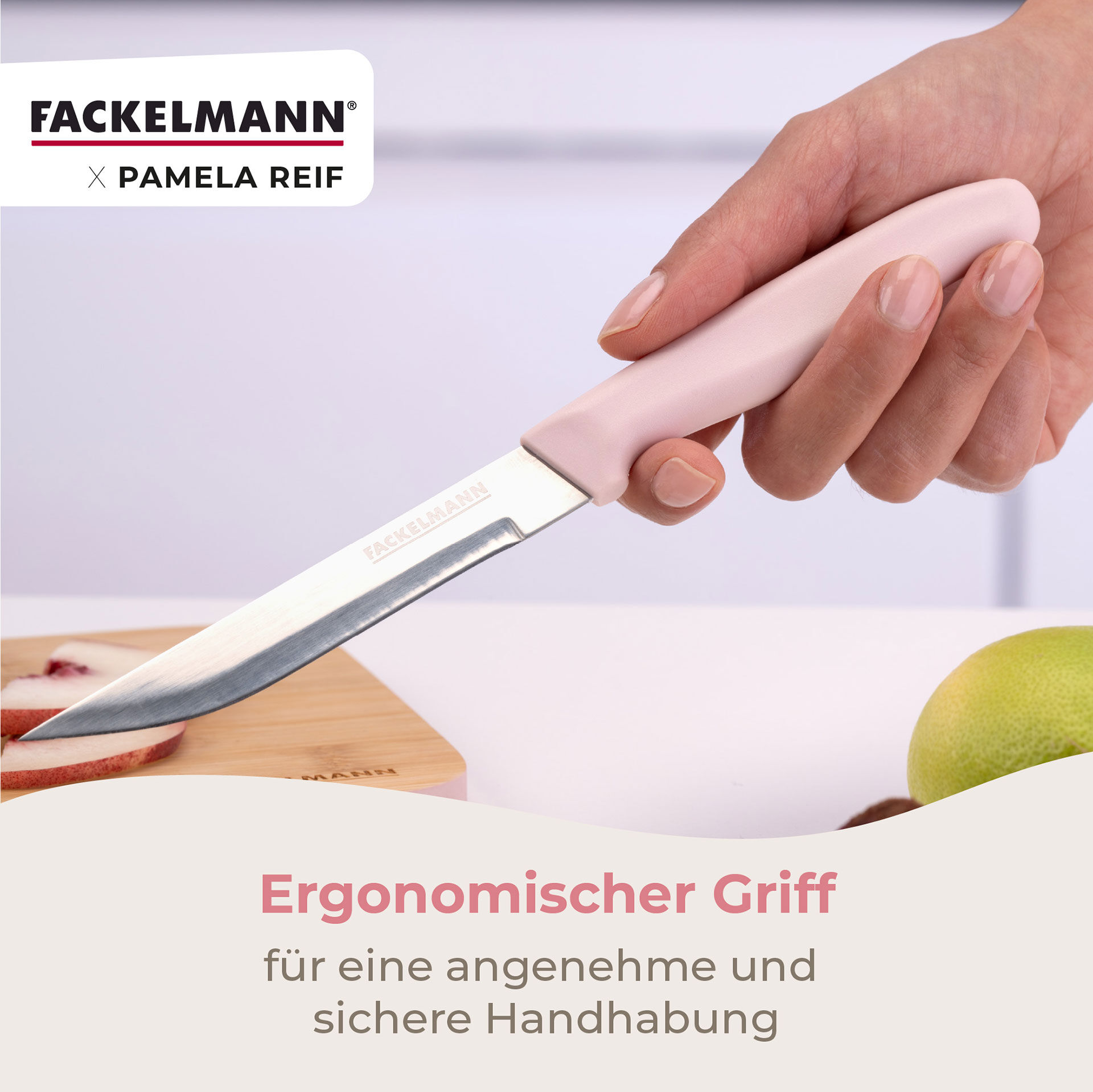 Pamela Reif Universalmesser,18,5cm Klinge, rosa