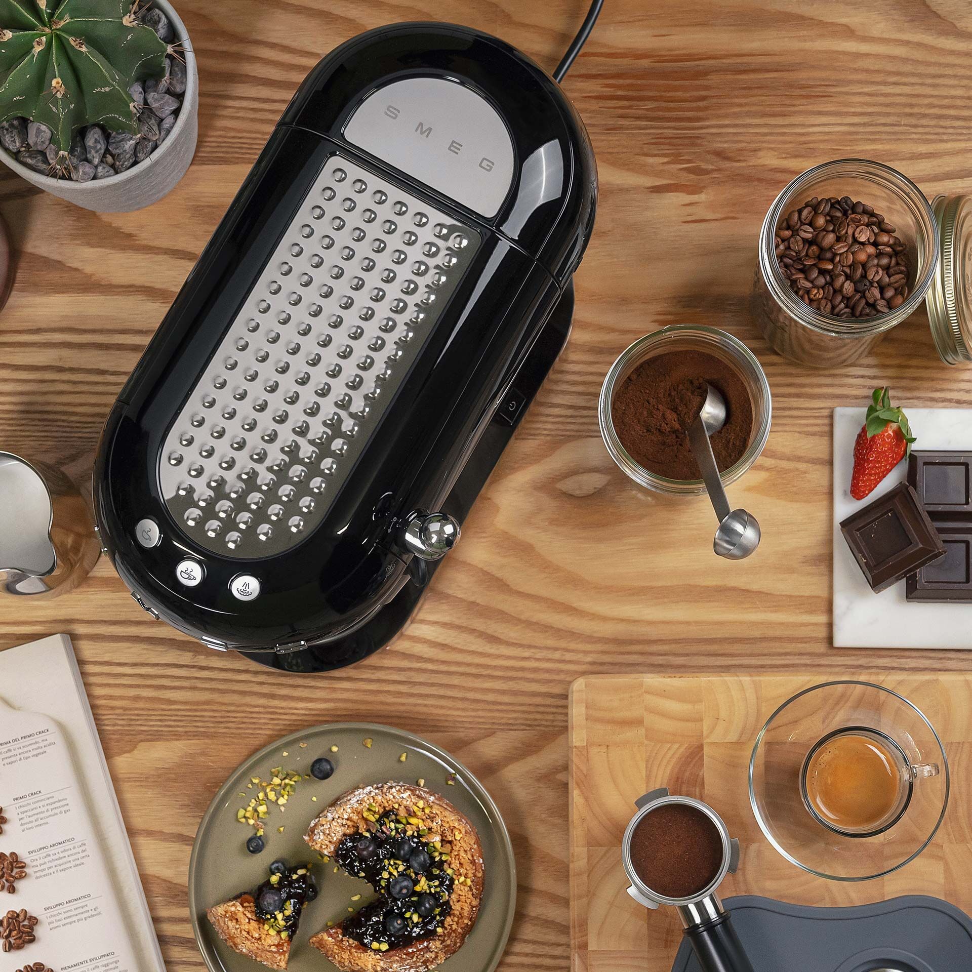 Espresso-Kaffeemaschine schwarz