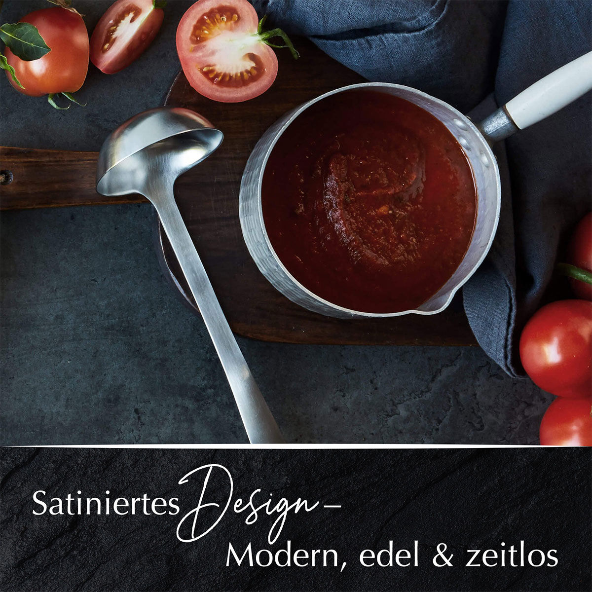 Schöpflöffel Satin, 32cm, Edelstahl