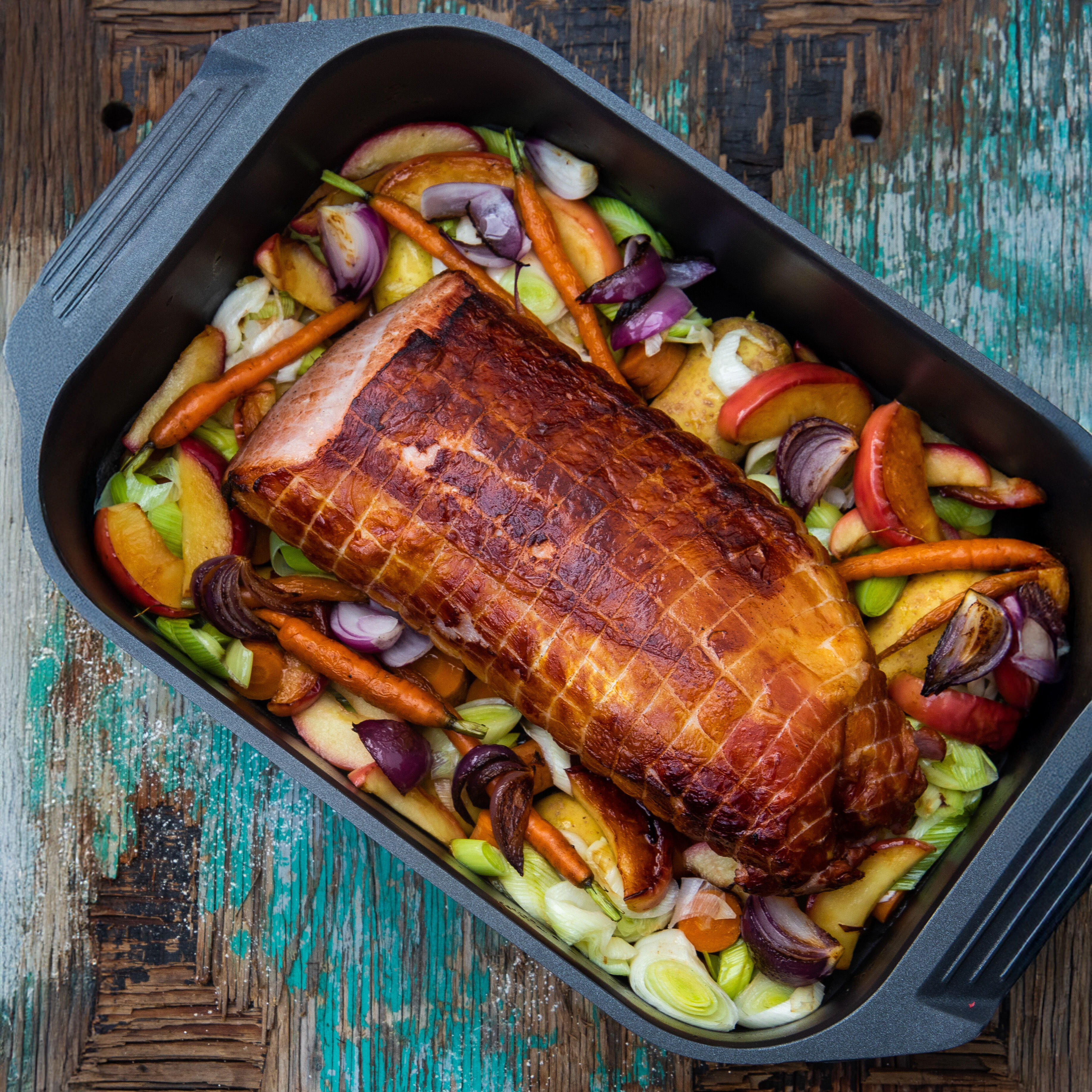 Bräter Karree mit Deckel, 42x26cm