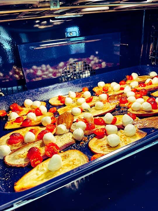 Auberginen mit Mozzarella