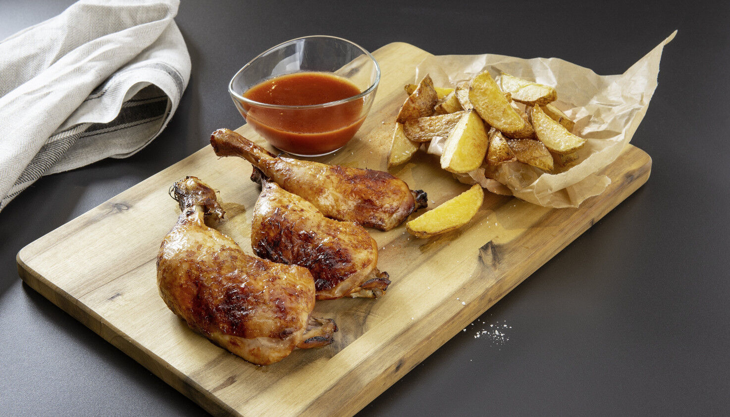 Hähnchenschenkel im Backofen