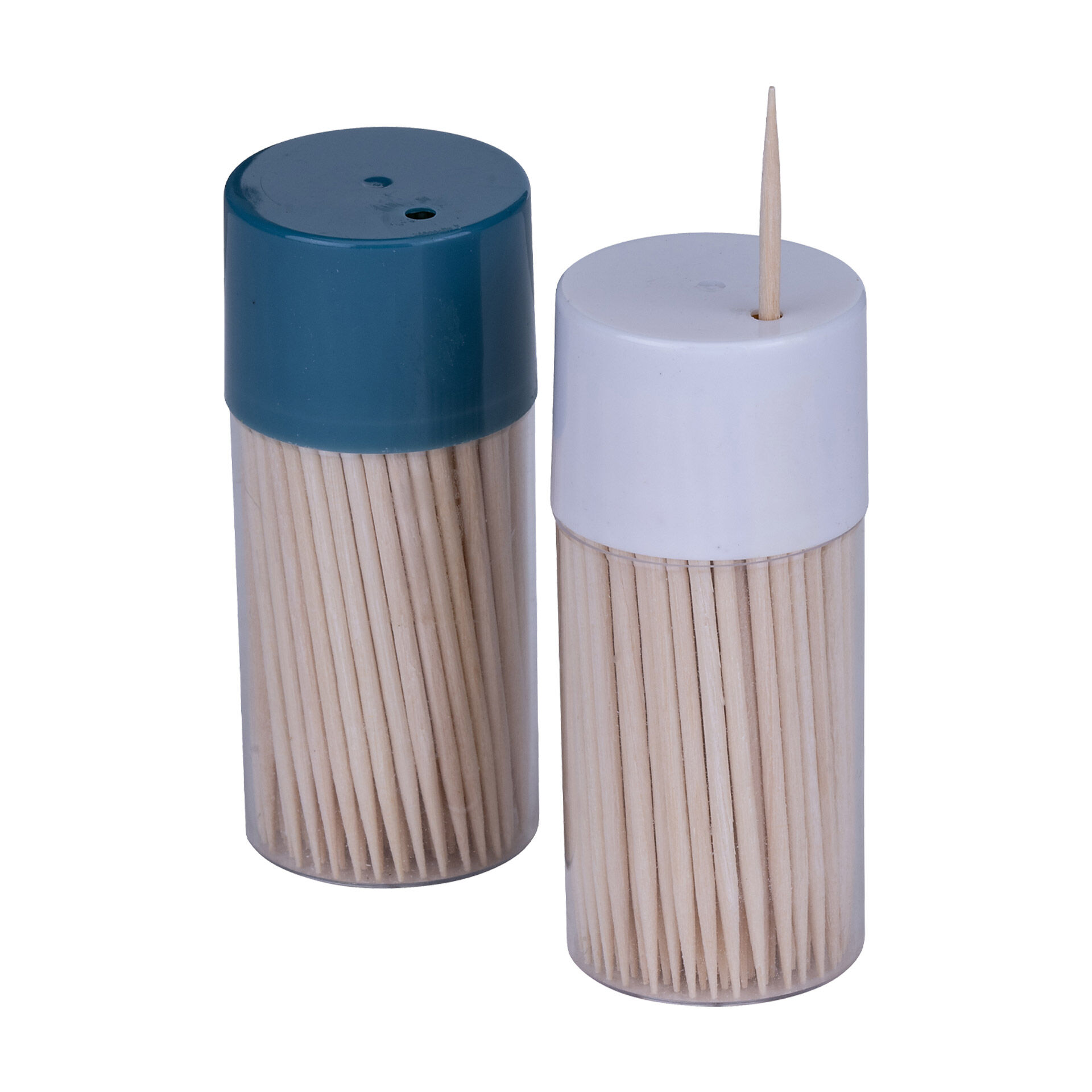 Zahnstocher-Dosen Essential, je 150 Stk., 2er-Set, blau