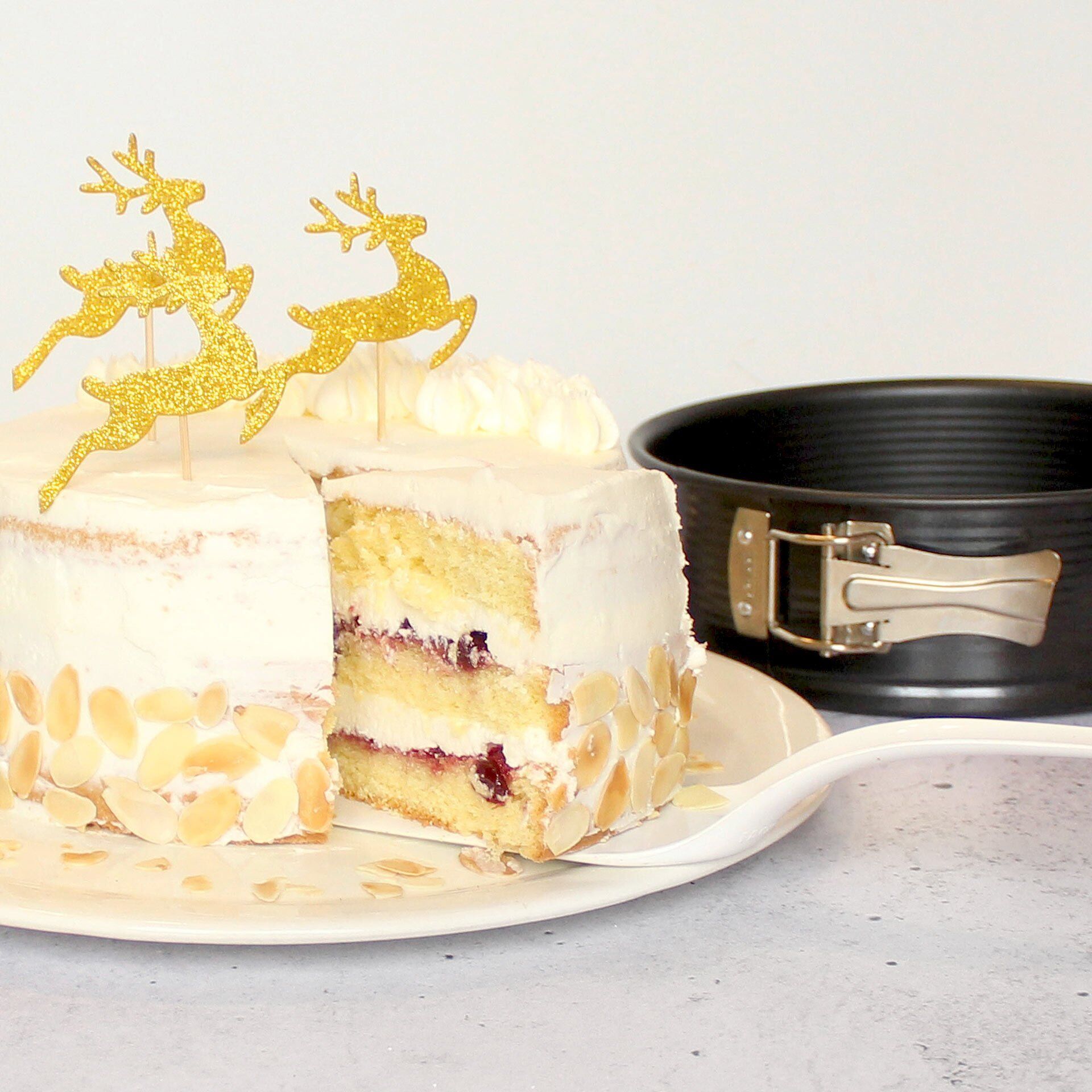 Springform mit Flachboden Black Metallic, Ø20cm