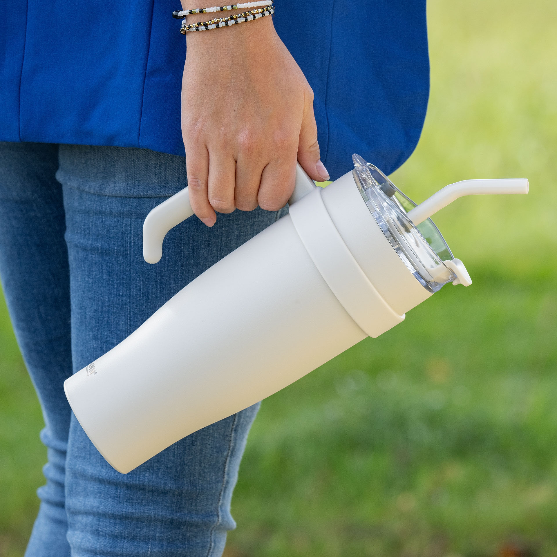 Thermotrinkbecher Beige, 1,2 L