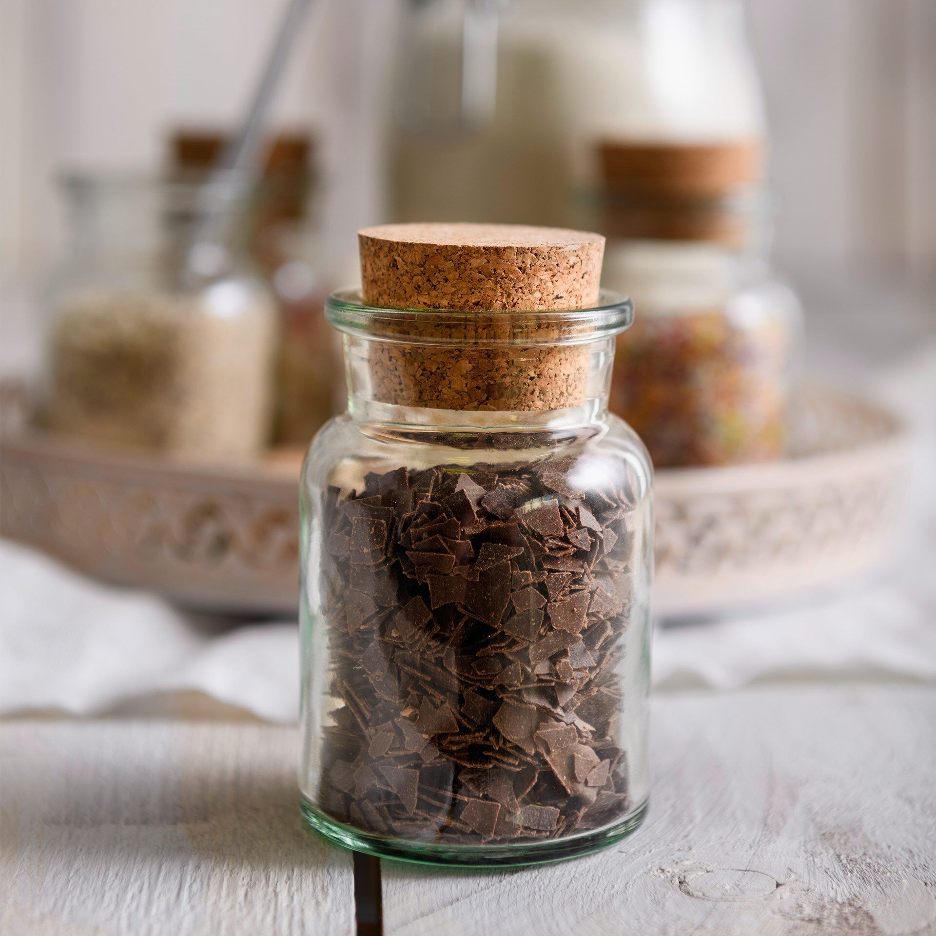 Aufbewahrungsglas m. Korkdeckel Liebevoll hausgemacht, 170 ml