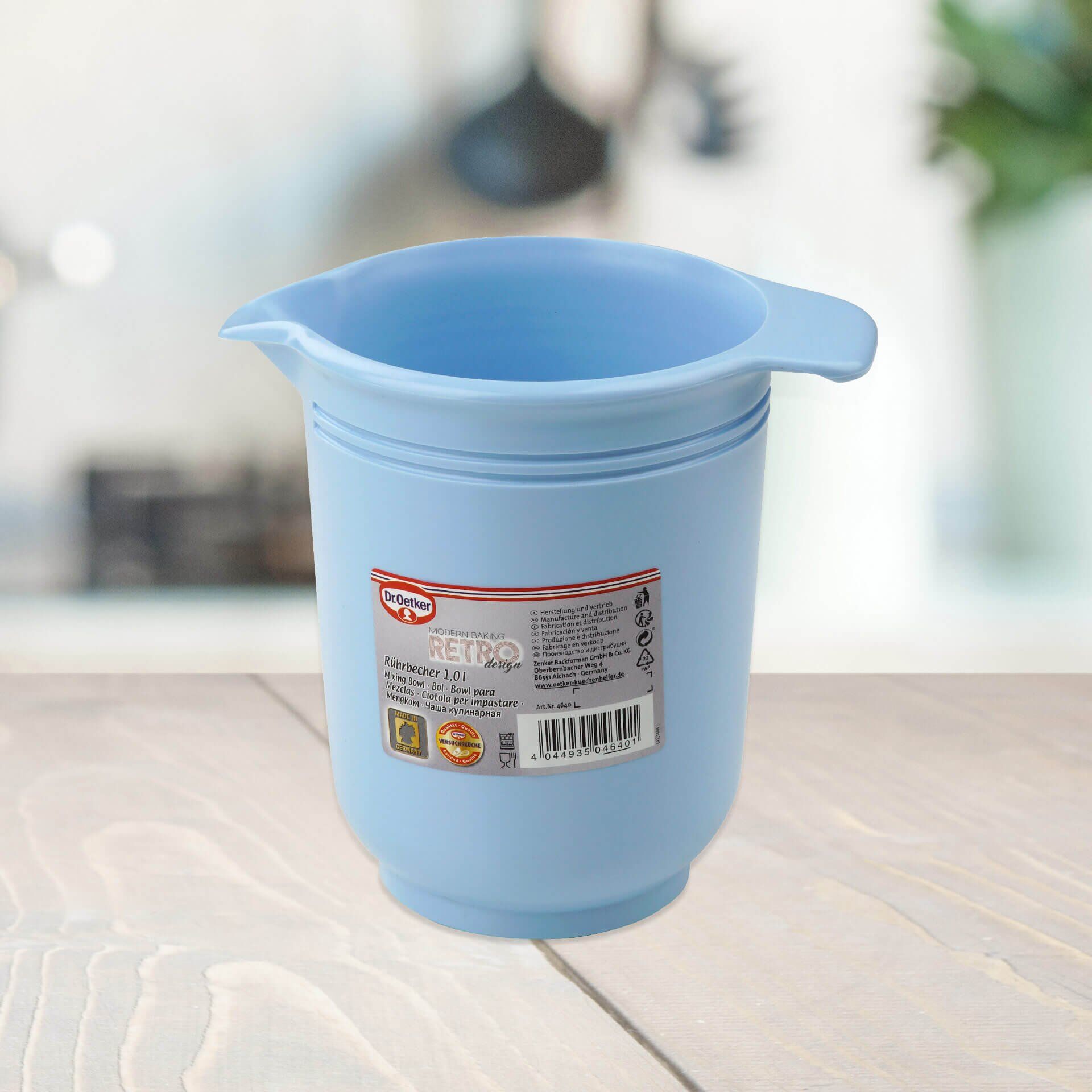 Rührschüssel Modern Baking Retro Design, 1 l, pastellblau