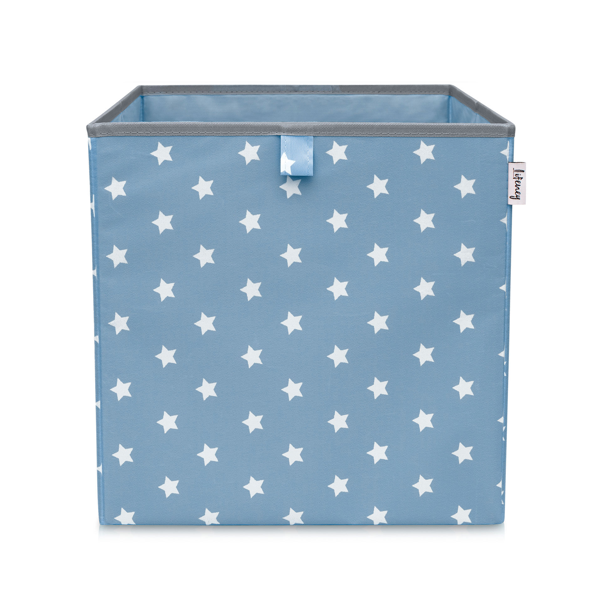 Aufbewahrungsbox Sterne, blau, 33x33x33cm