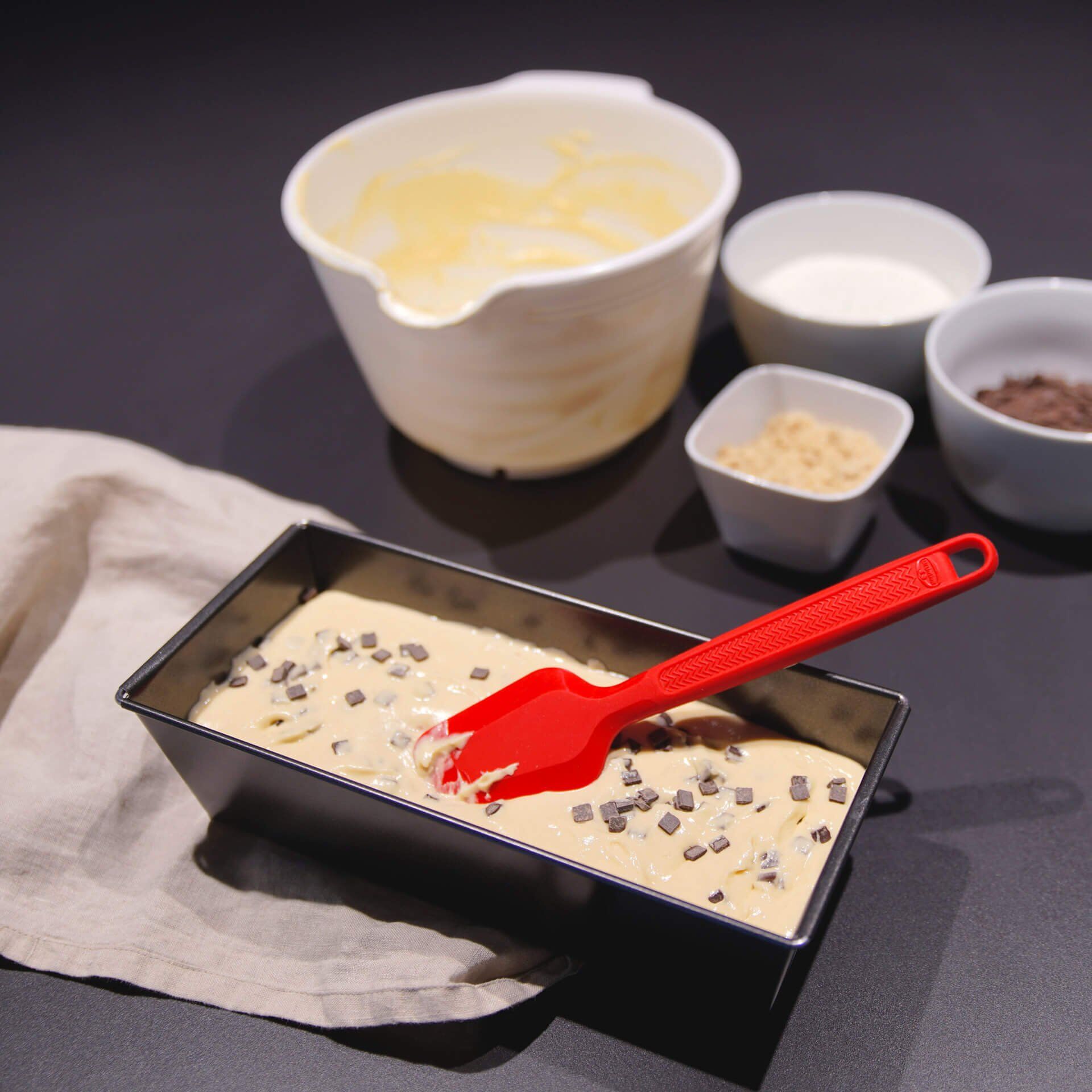 Teigschaber Flexxibel Love, 22cm, Silikon