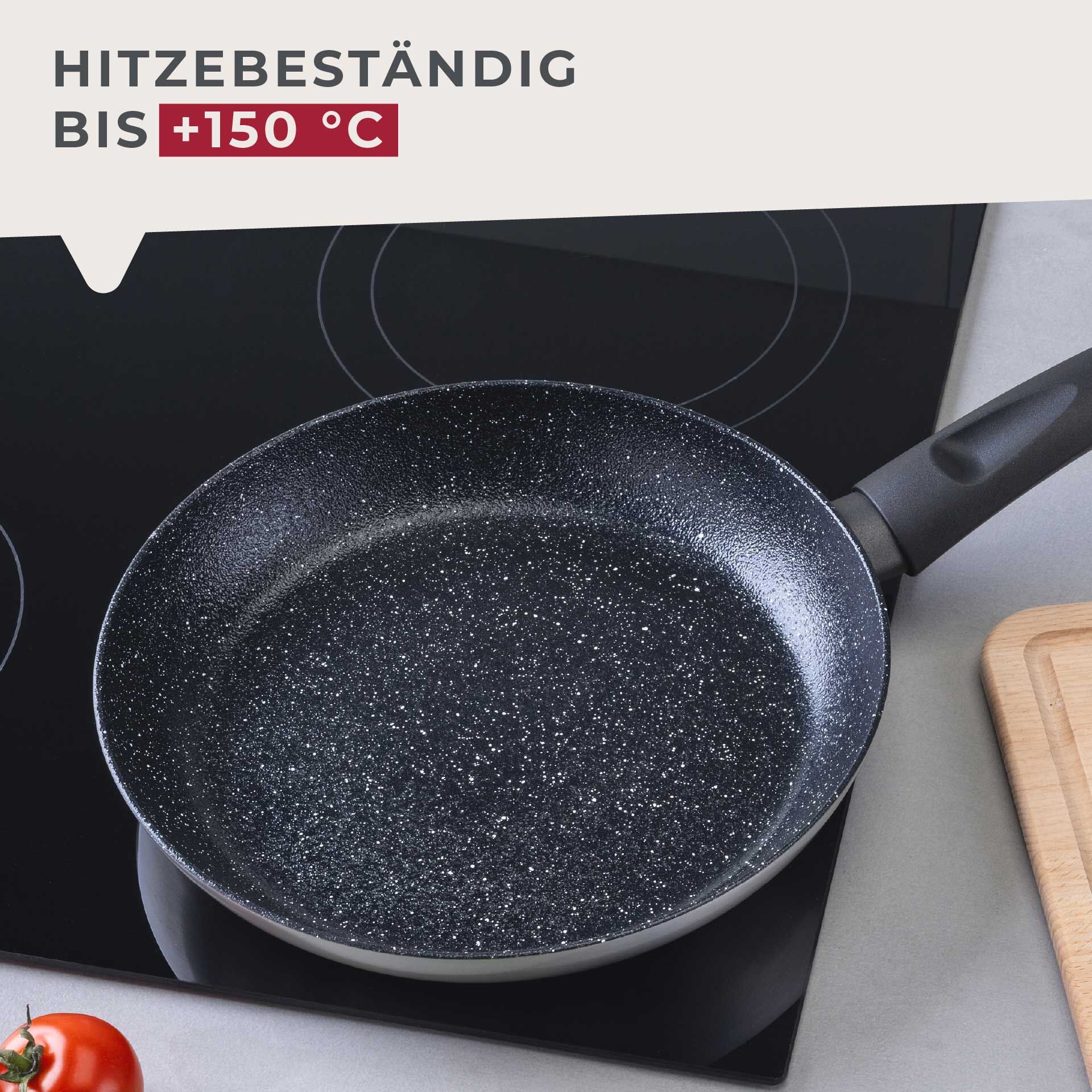 Bratpfannen-Set "Crisp", Keramik, antihaft, Ø20/24/28cm, 3-tlg.