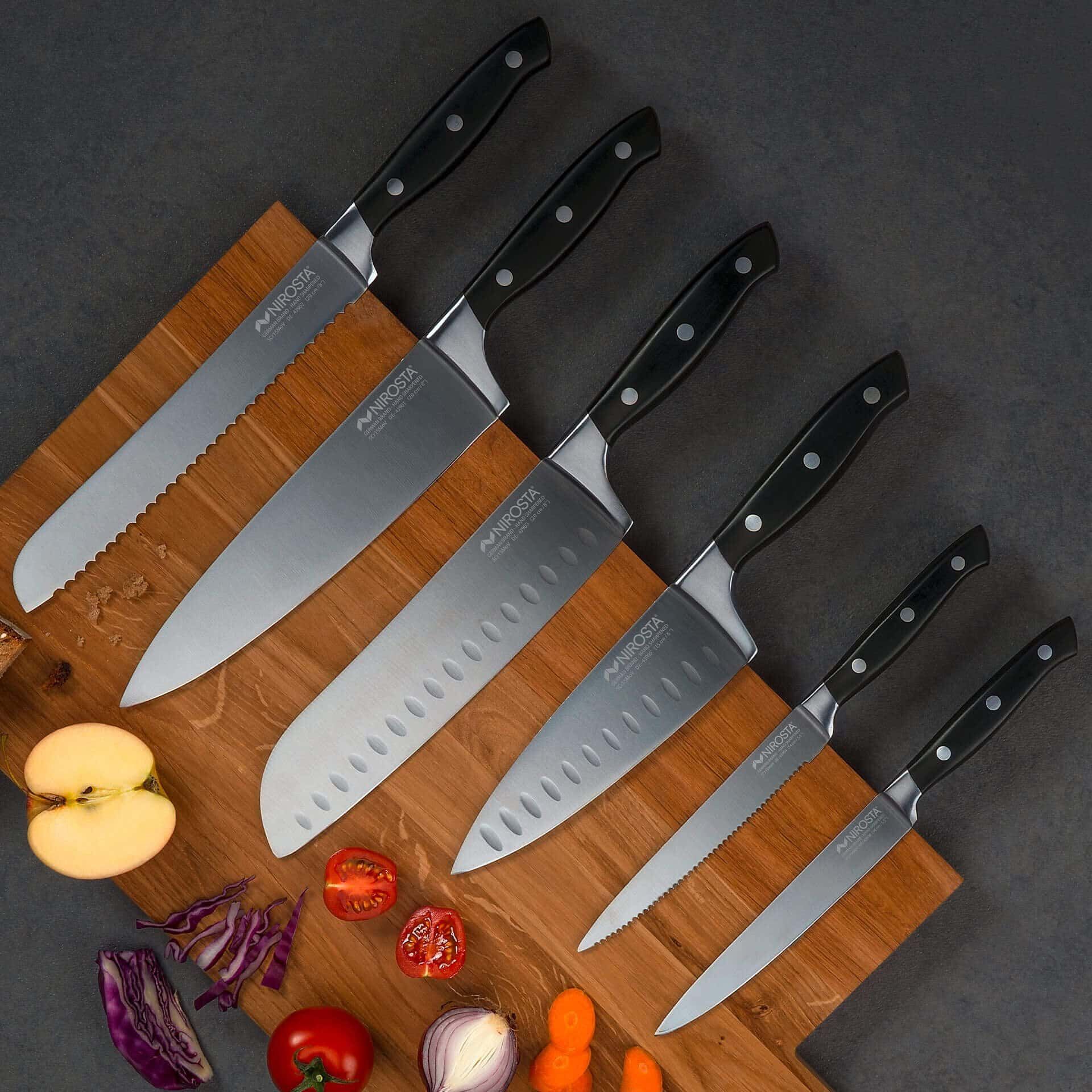 Santokumesser Trinity, 20cm Edelstahl-Klinge
