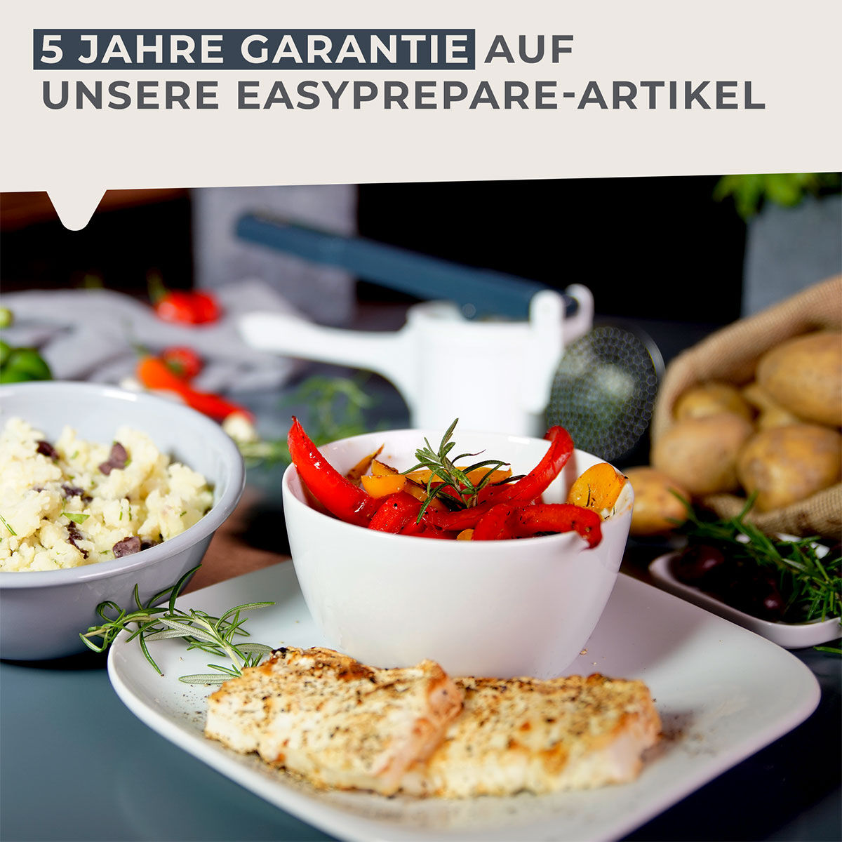 Spätzlepresse mit 3 Lochscheiben #easyprepare, 4-teilig