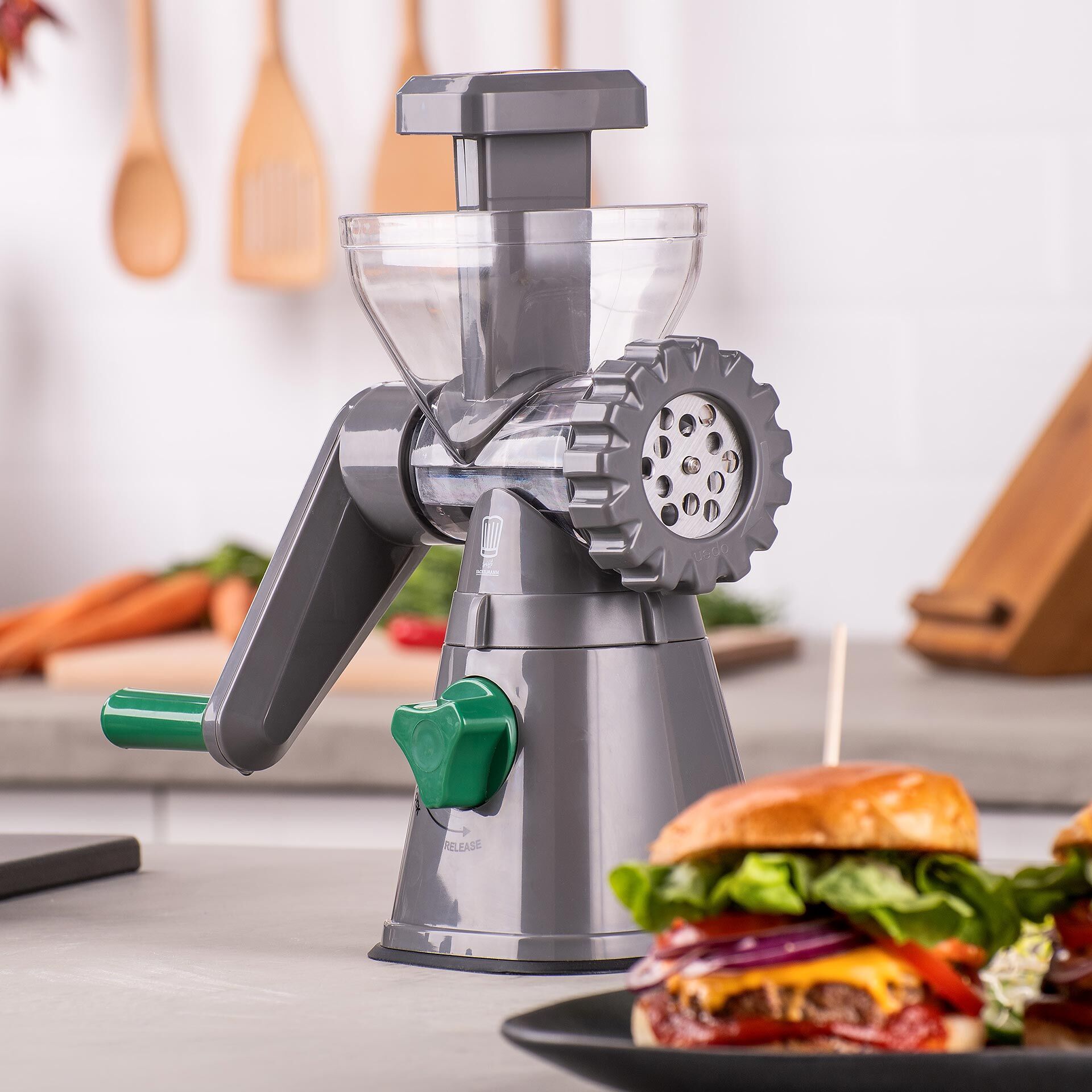 Fleischwolf mit Gebäckaufsatz, 6-teilig