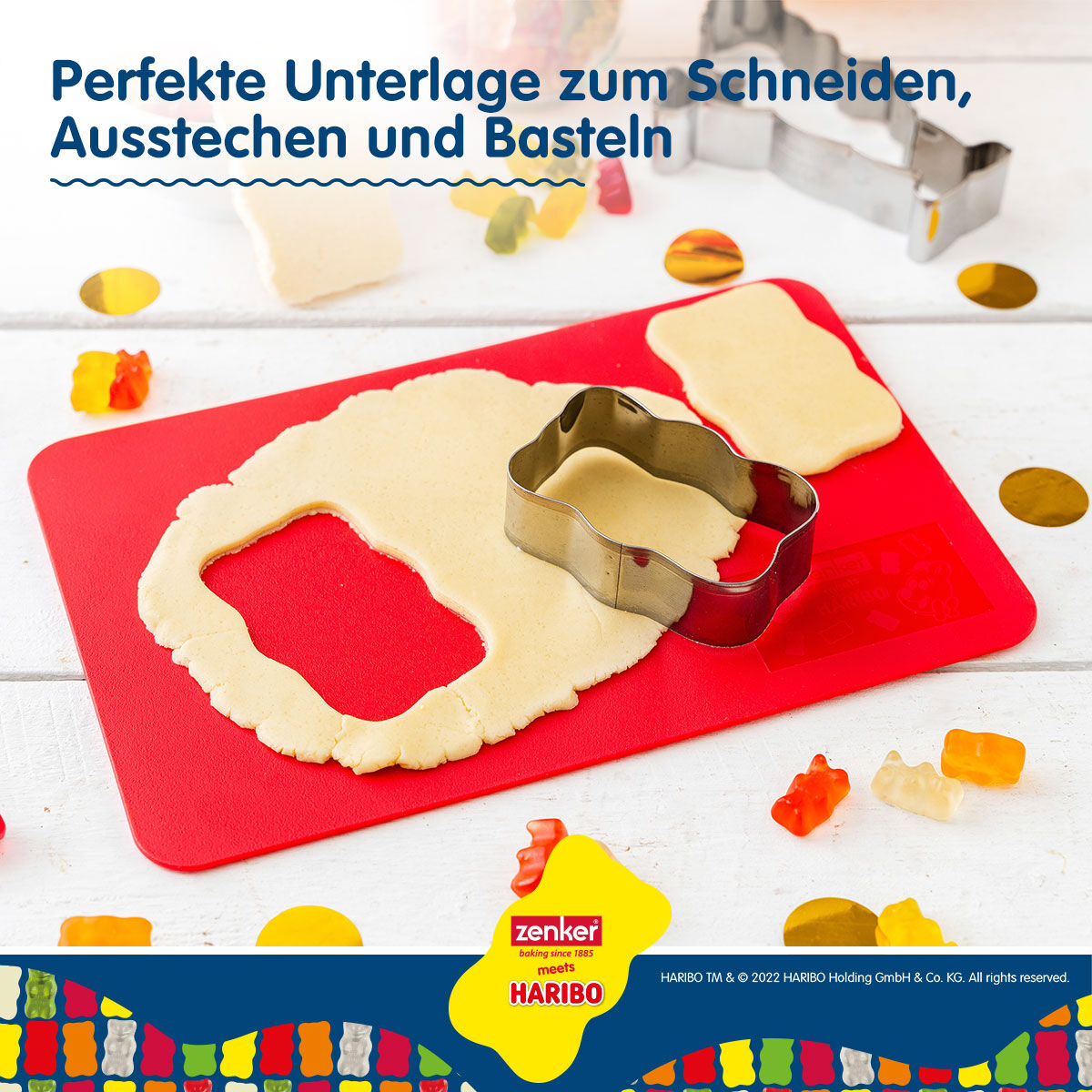 Schneidmatten-Set "HARIBO Goldbär", 24x16cm, 2-tlg
