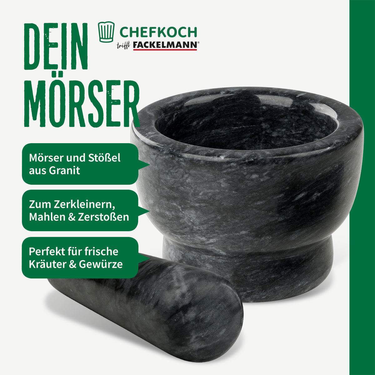Mörser und Stößel, Granit