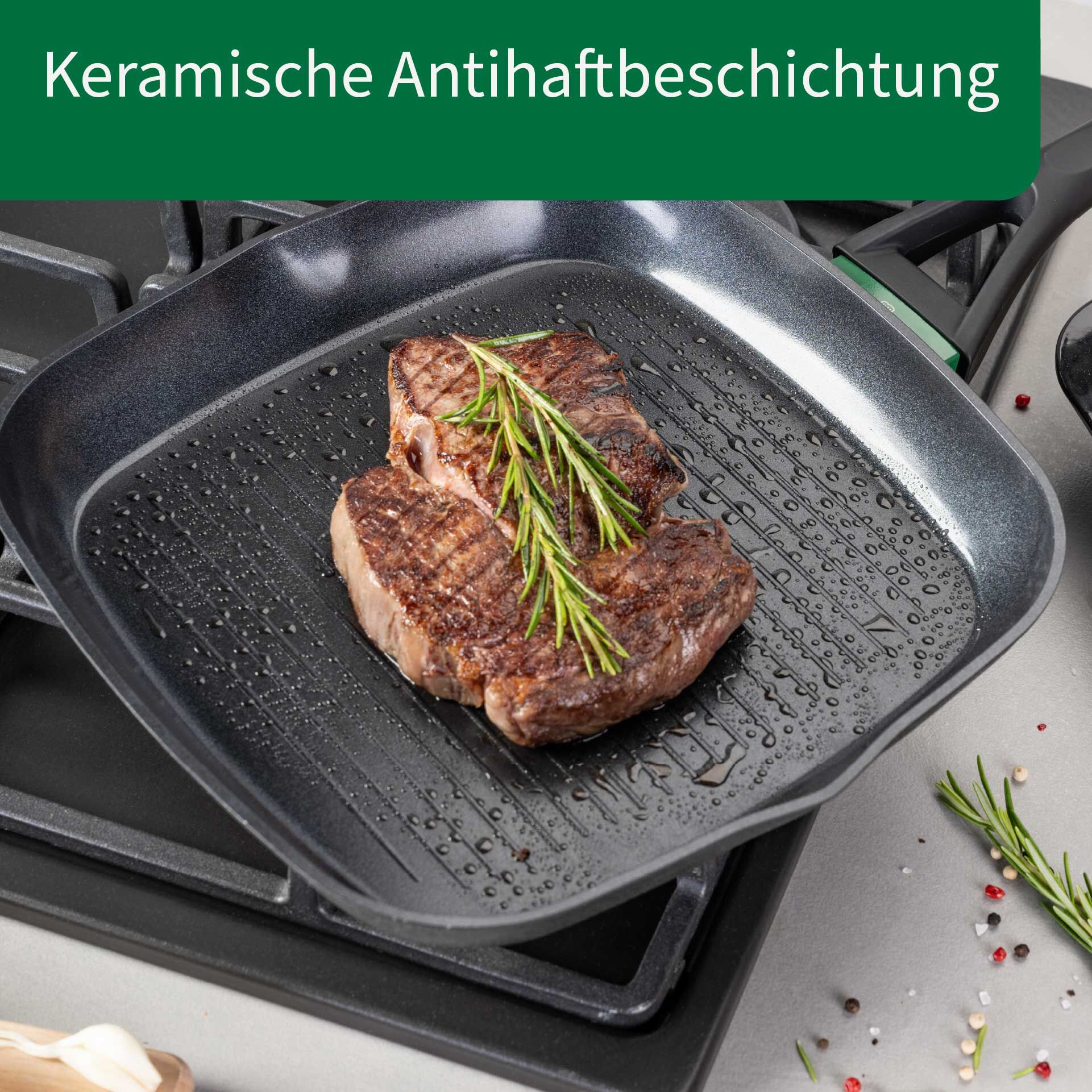 Grillpfanne Hamburg, keramische Antihaft-Beschichtung, Ø28cm
