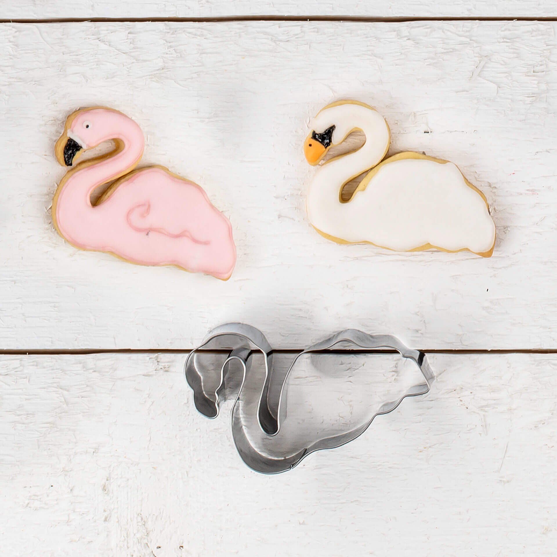 Ausstecher Flamingo / Schwan Happy Baking, 5,5x7,8cm