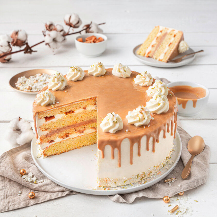 Karamell-Nougat-Torte