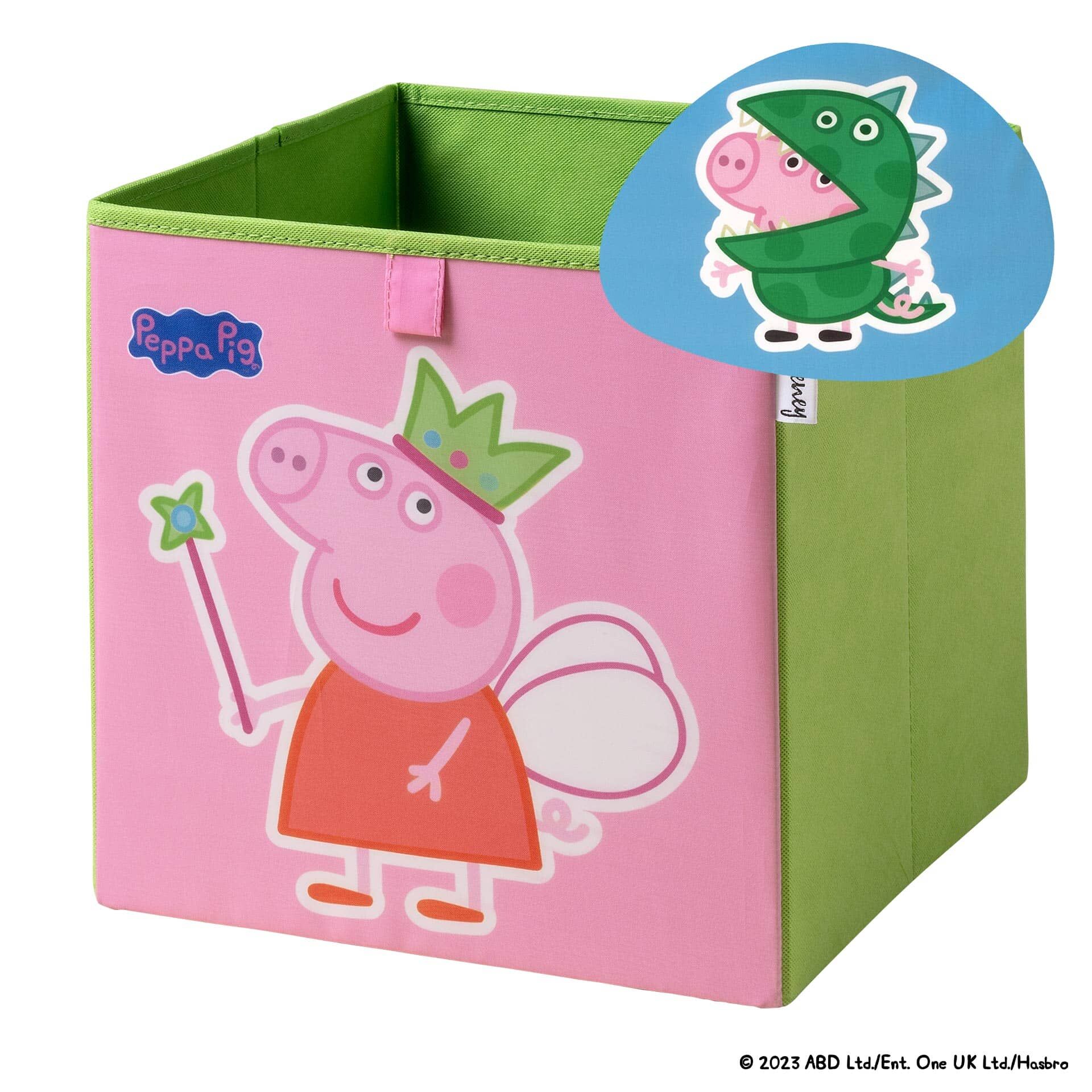 Aufbewahrungsbox Peppa Pig Fee & George, 30x30x30cm