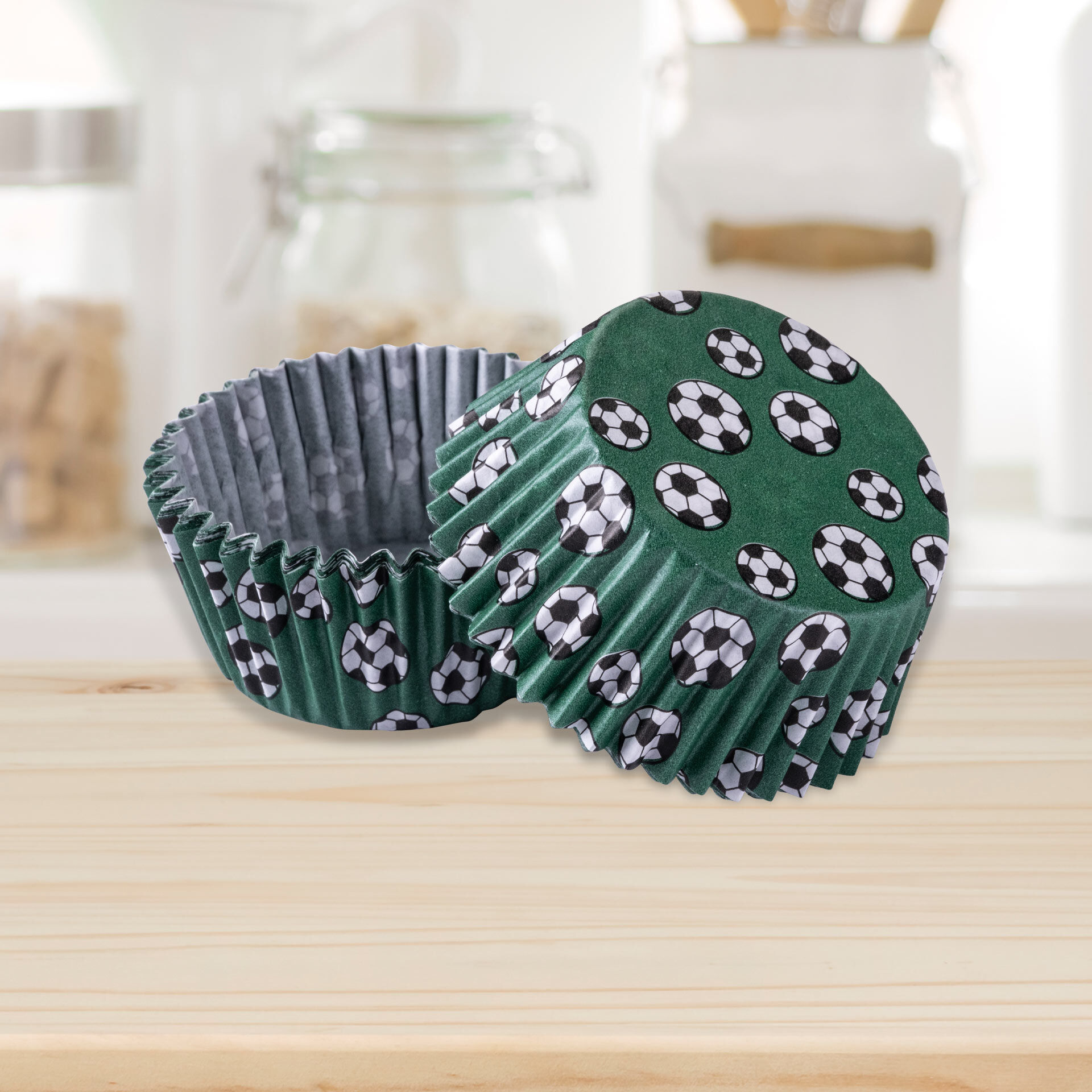 Muffinförmchen Fußball, Ø5cm, 50 Stk.