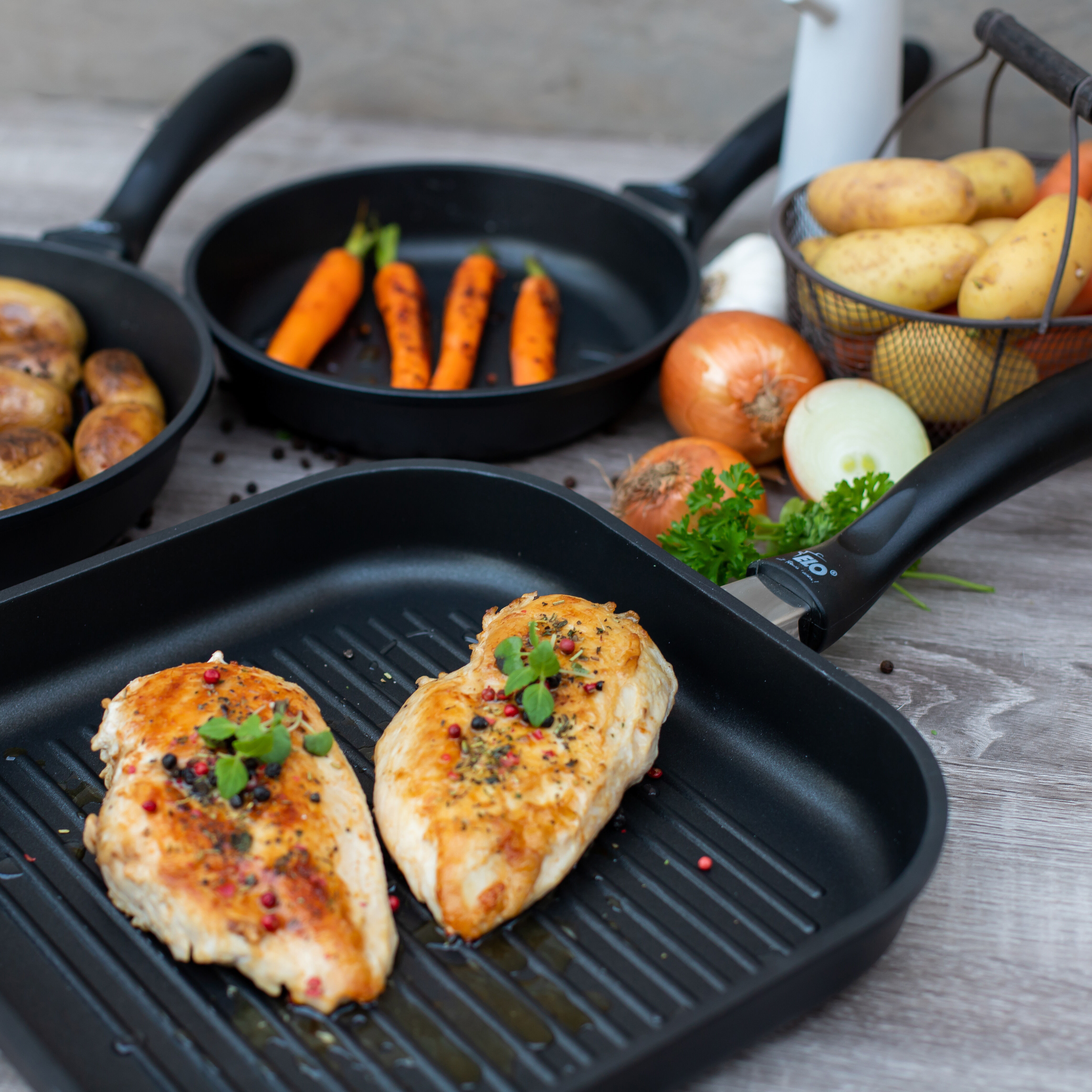 Grillpfanne Alucast, 28x28cm