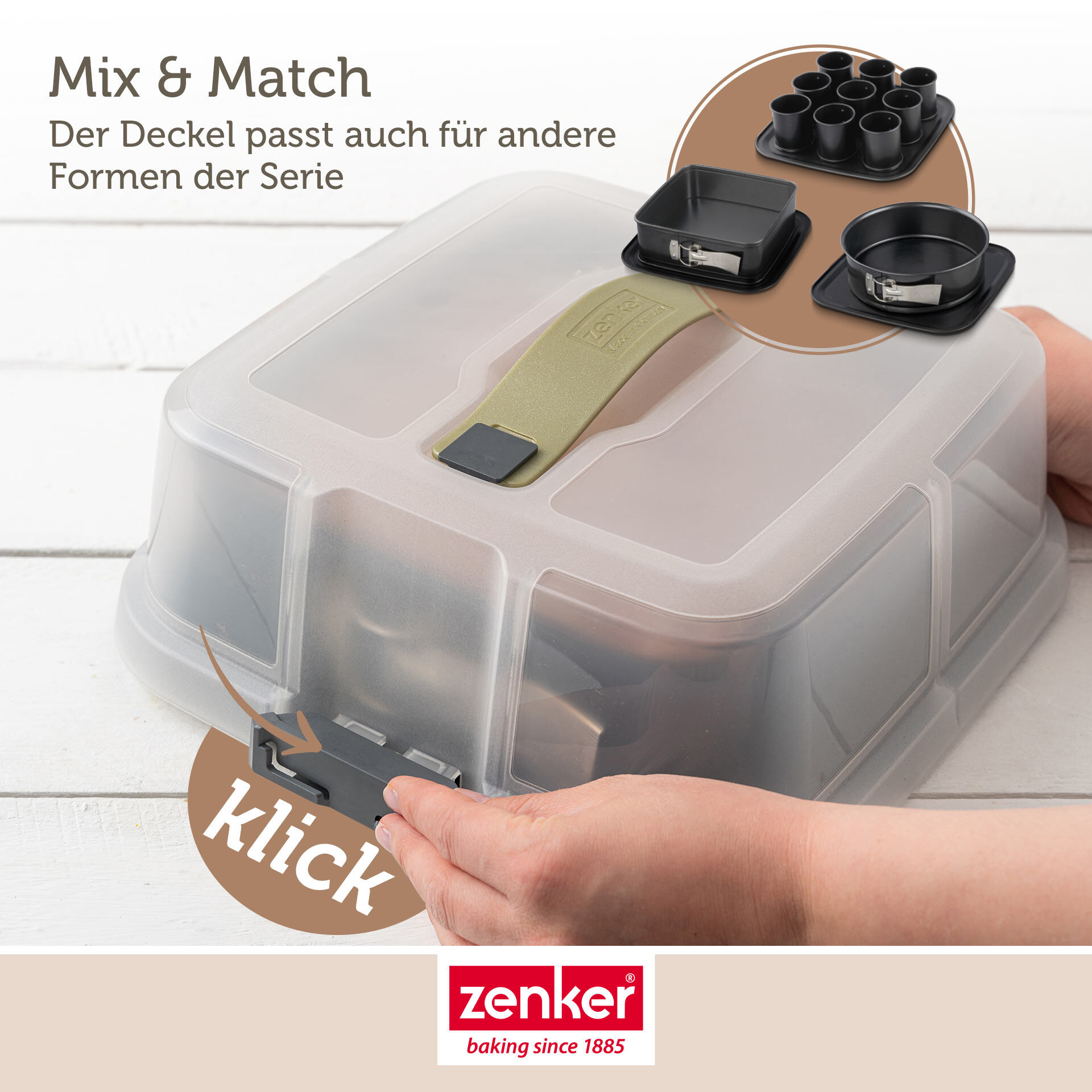 Springform mit Transporthaube, Ø24cm Springform mit Transporthaube, Ø24cm