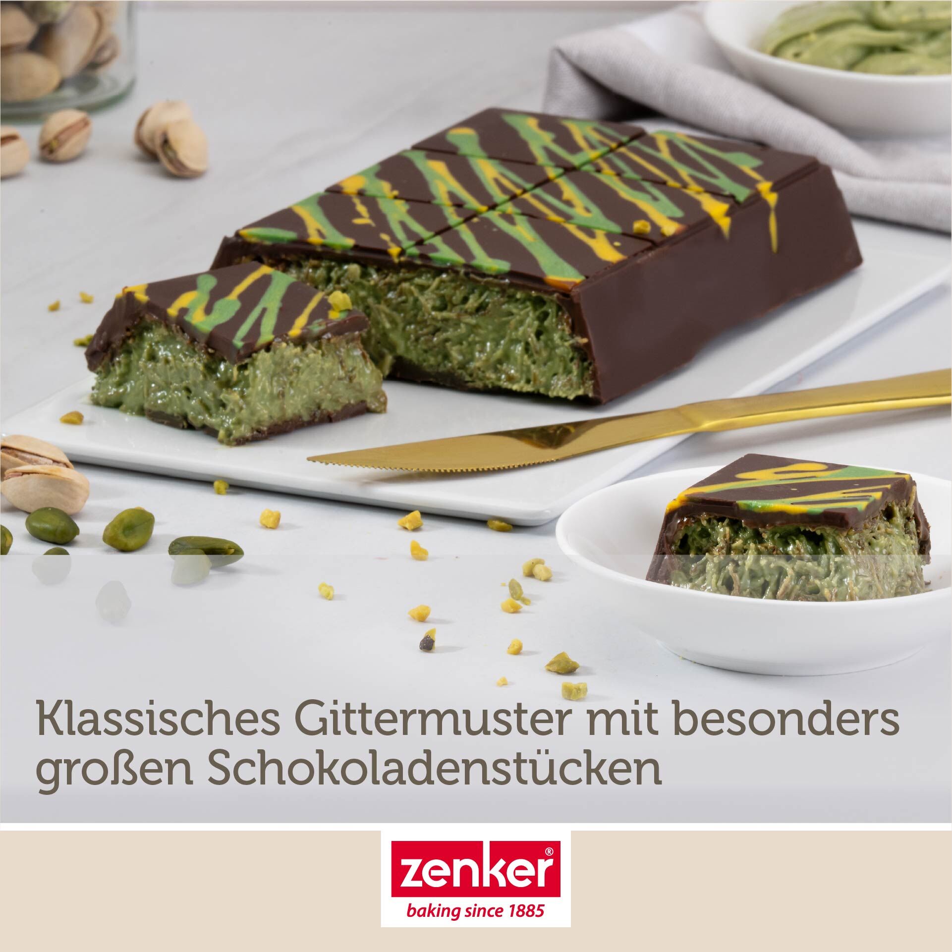 Schokoladenform Dubai-Schokolade, Silikon, 2 Stück