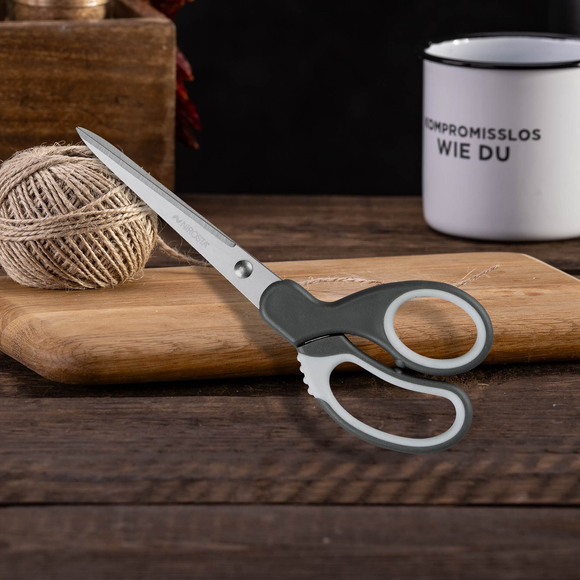 Schere mit Softgrip, 22cm, Edelstahl