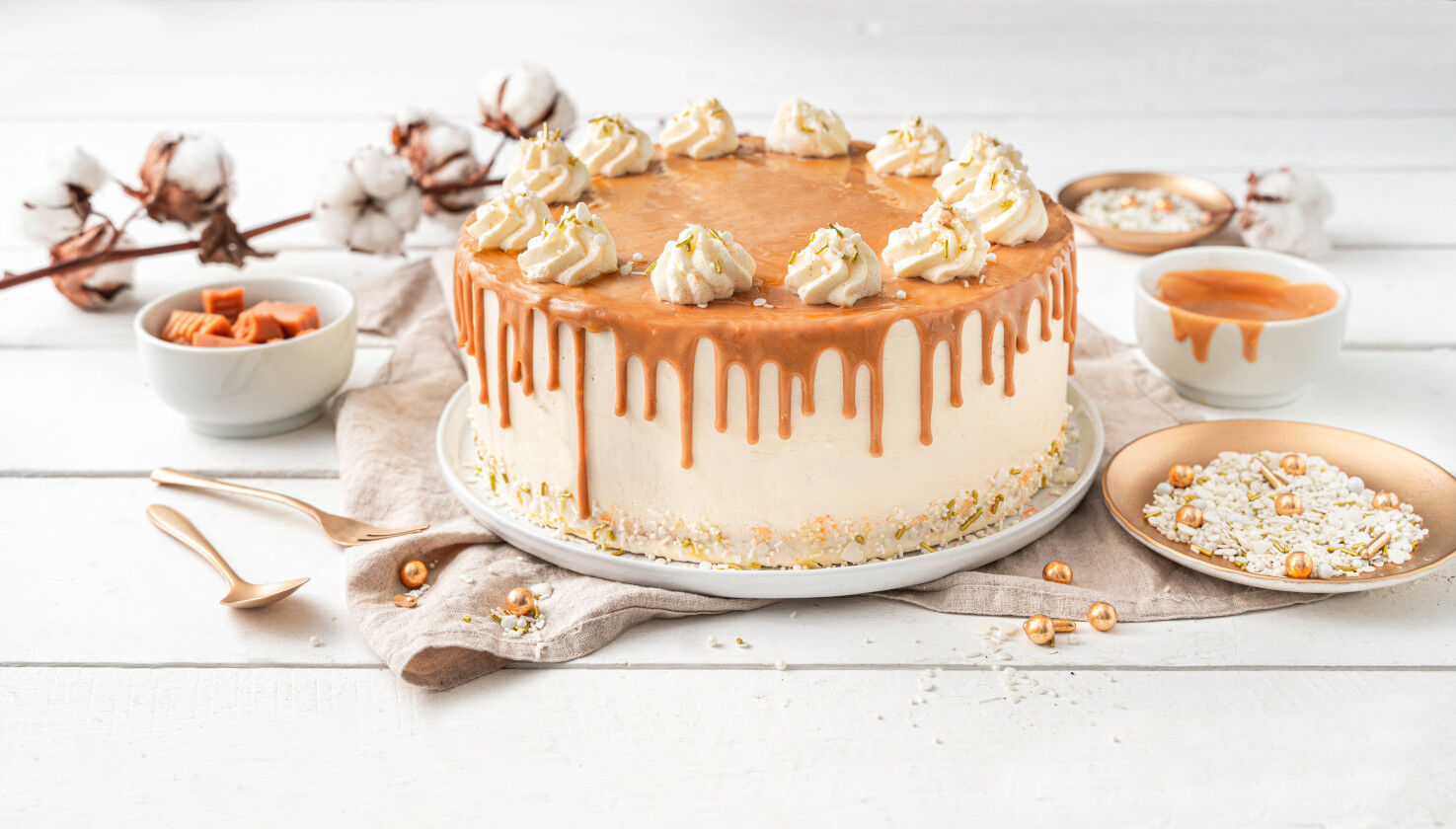 Karamell-Nougat-Torte