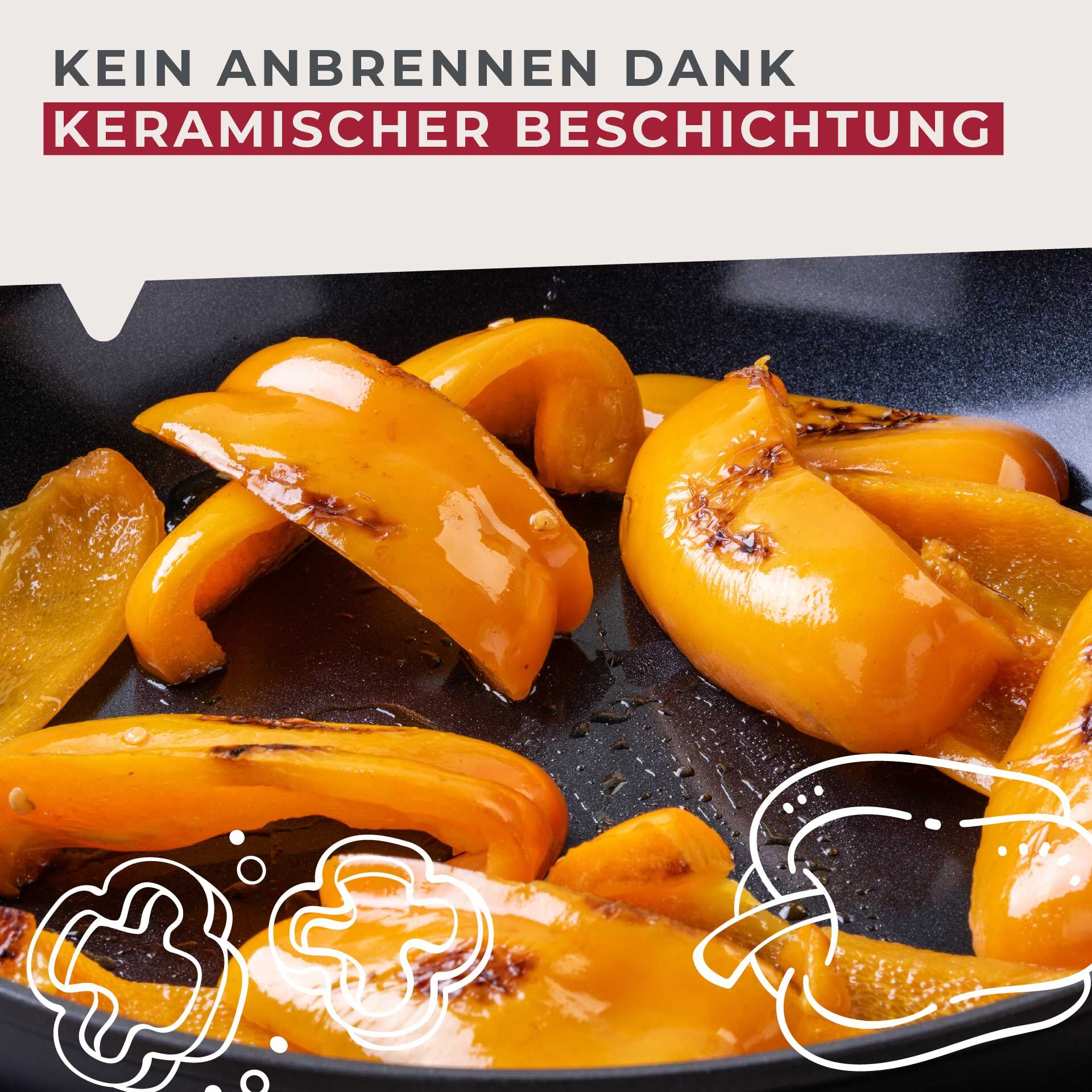 Bratpfanne Soft Collection, Keramik, antihaft, Ø28cm