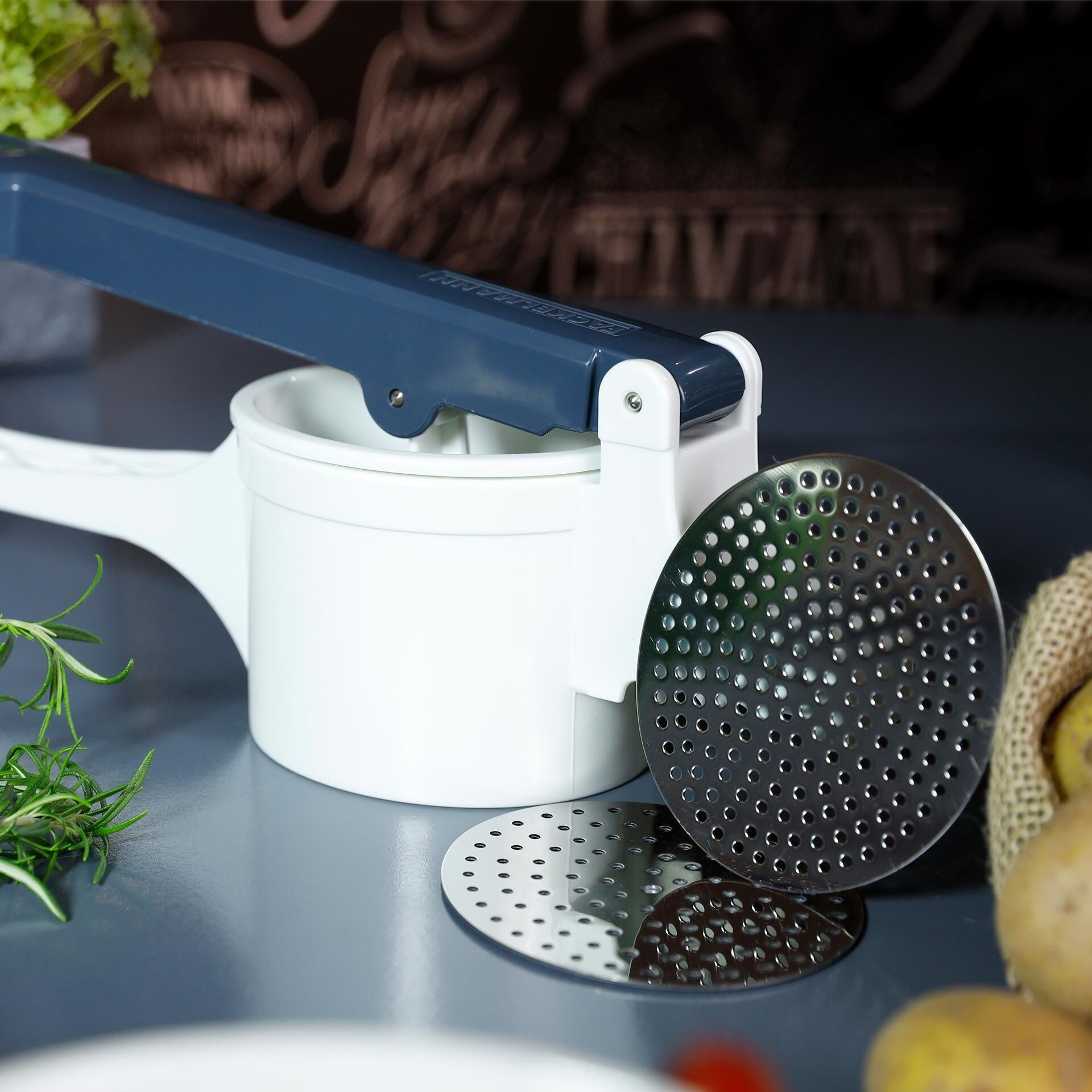 Spätzlepresse mit 3 Lochscheiben #easyprepare, 4-teilig