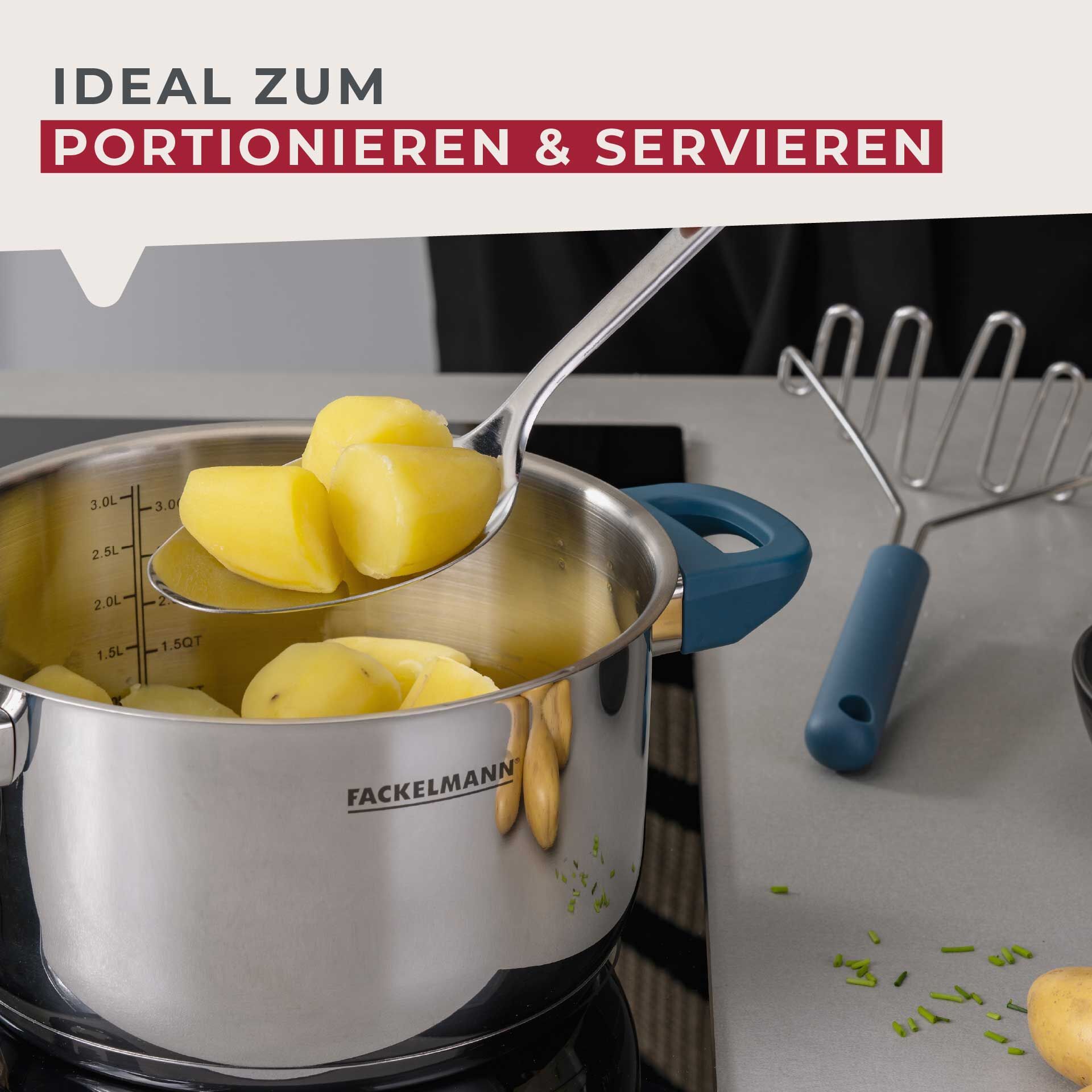 Servierlöffel Essential, blau