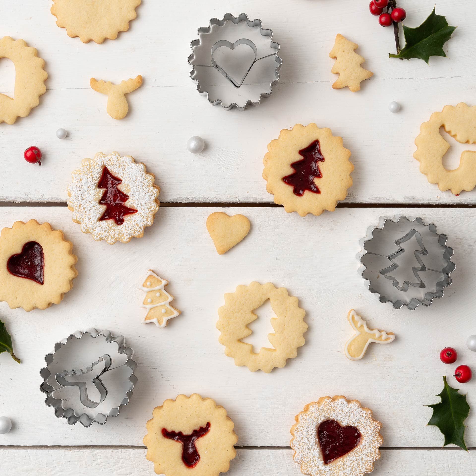 Ausstecher Linzer mit Herz, Ø54mm