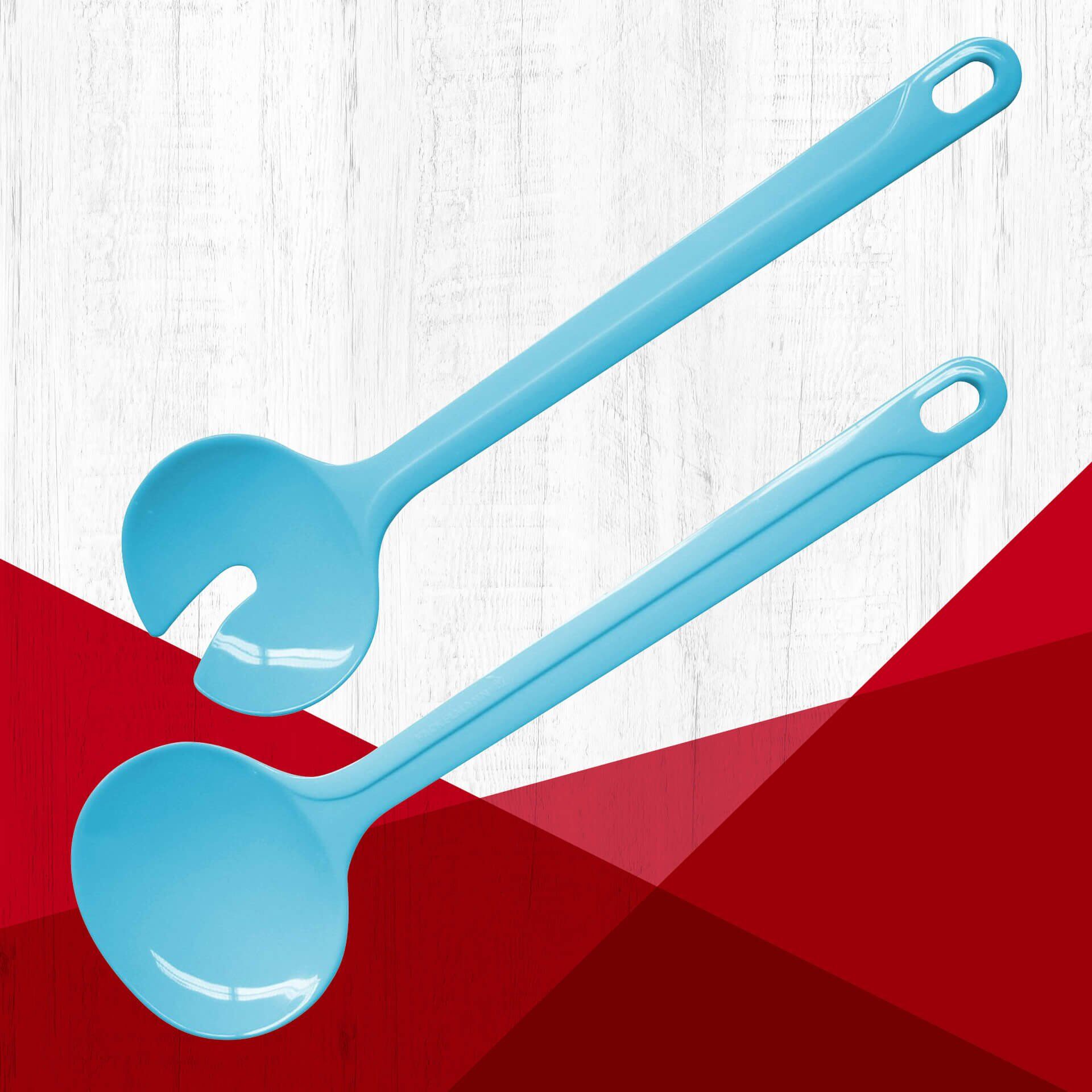 Salatbesteck Tropical Kitchen, blau