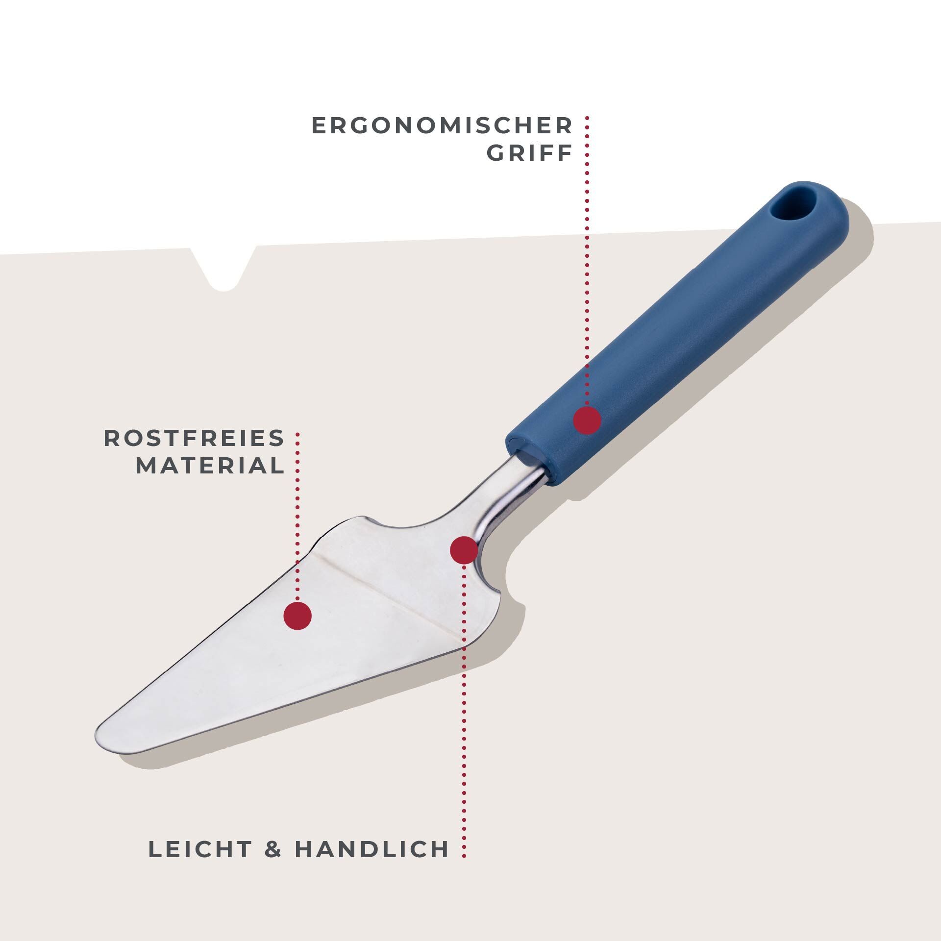 Tortenheber Essential, blau