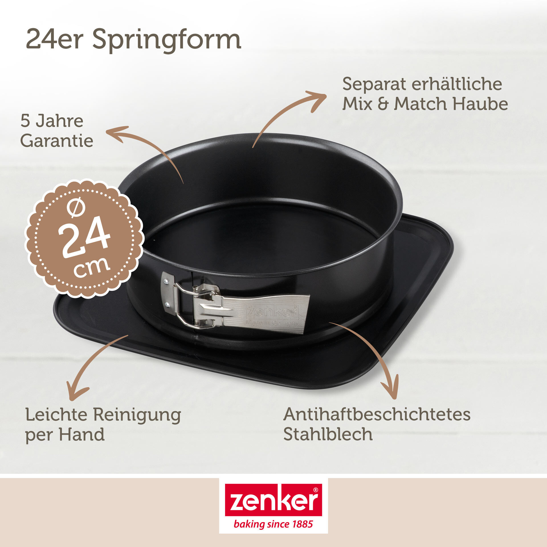 Springform Bake, Click & Go, Ø24cm