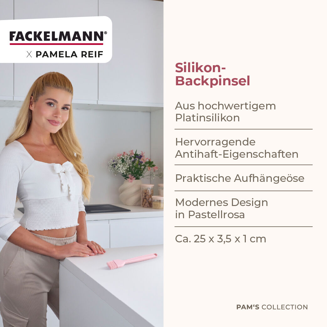 Pamela Reif Backpinsel Rosa, Silikon
