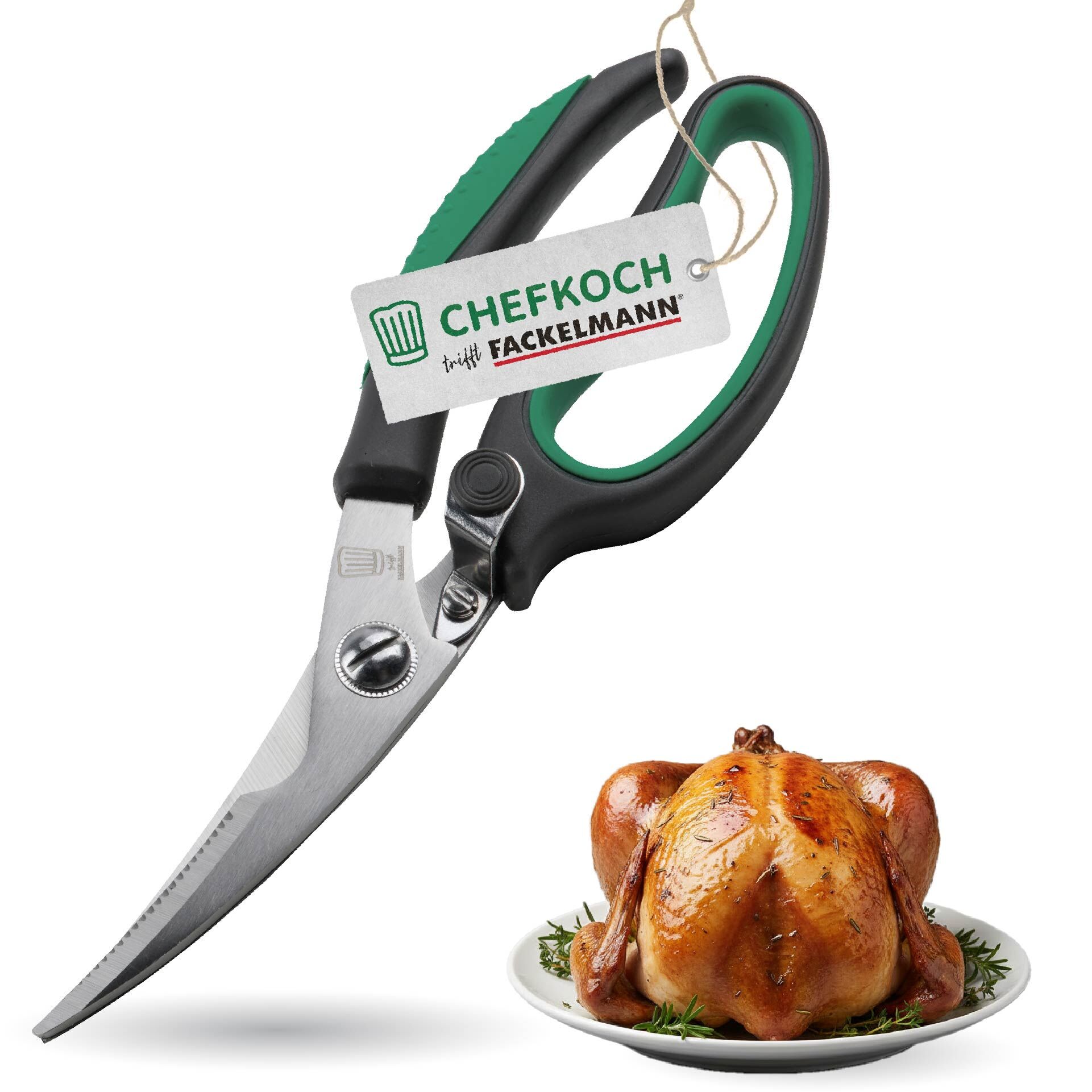 Geflügelschere Softgrip, 23cm, Edelstahl