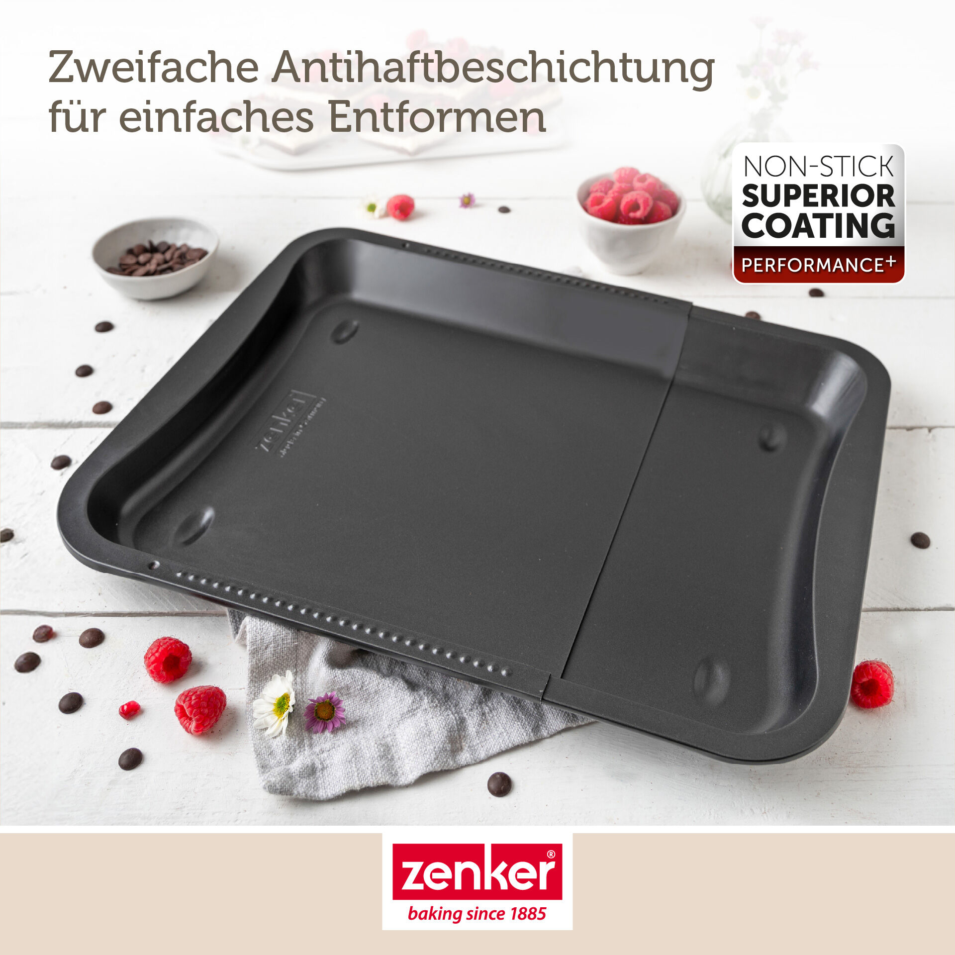 Backblech ausziehbar Perfect Black+, 34,5-52cm