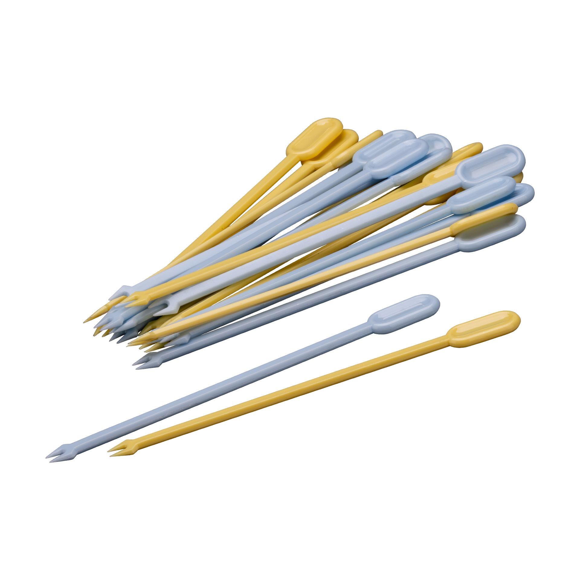 Partypicker, 15,5cm, 20 Stk, blau/gelb