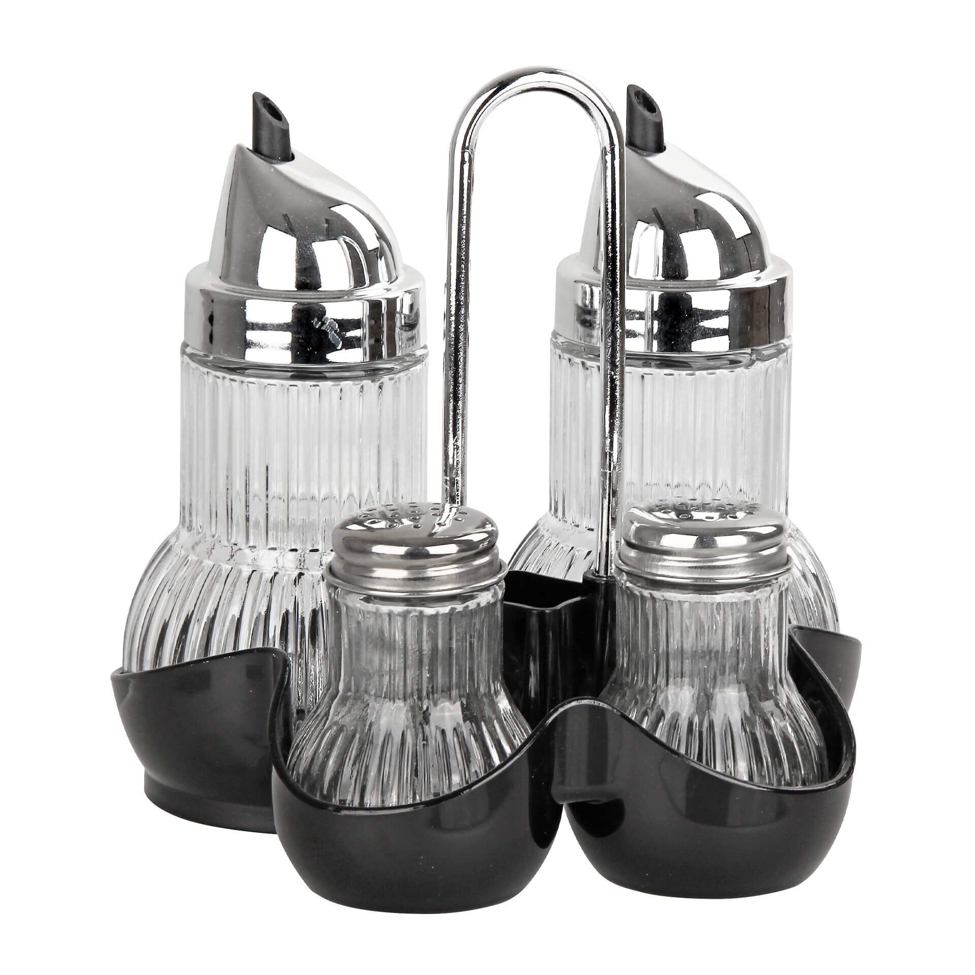 Menage, 5-teilig, schwarz