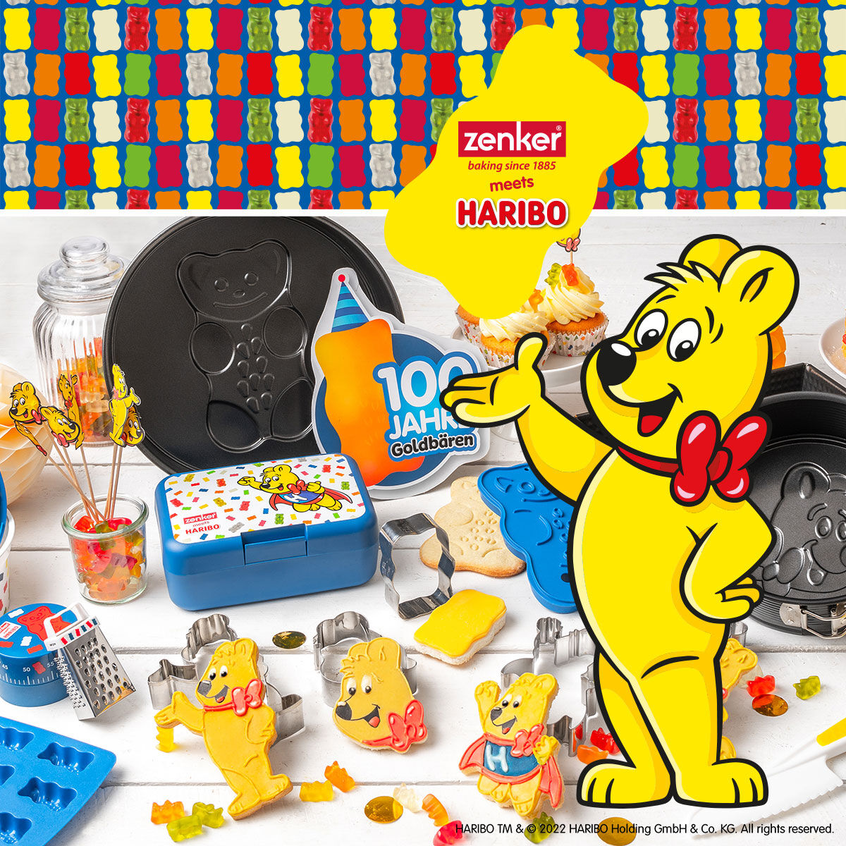 Party-Picker "HARIBO Goldbär", 24 Stück