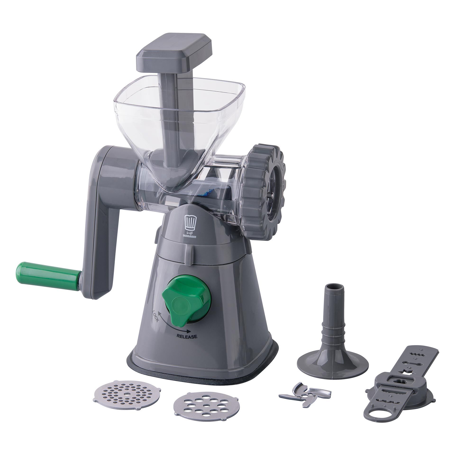 Fleischwolf mit Gebäckaufsatz, 6-teilig