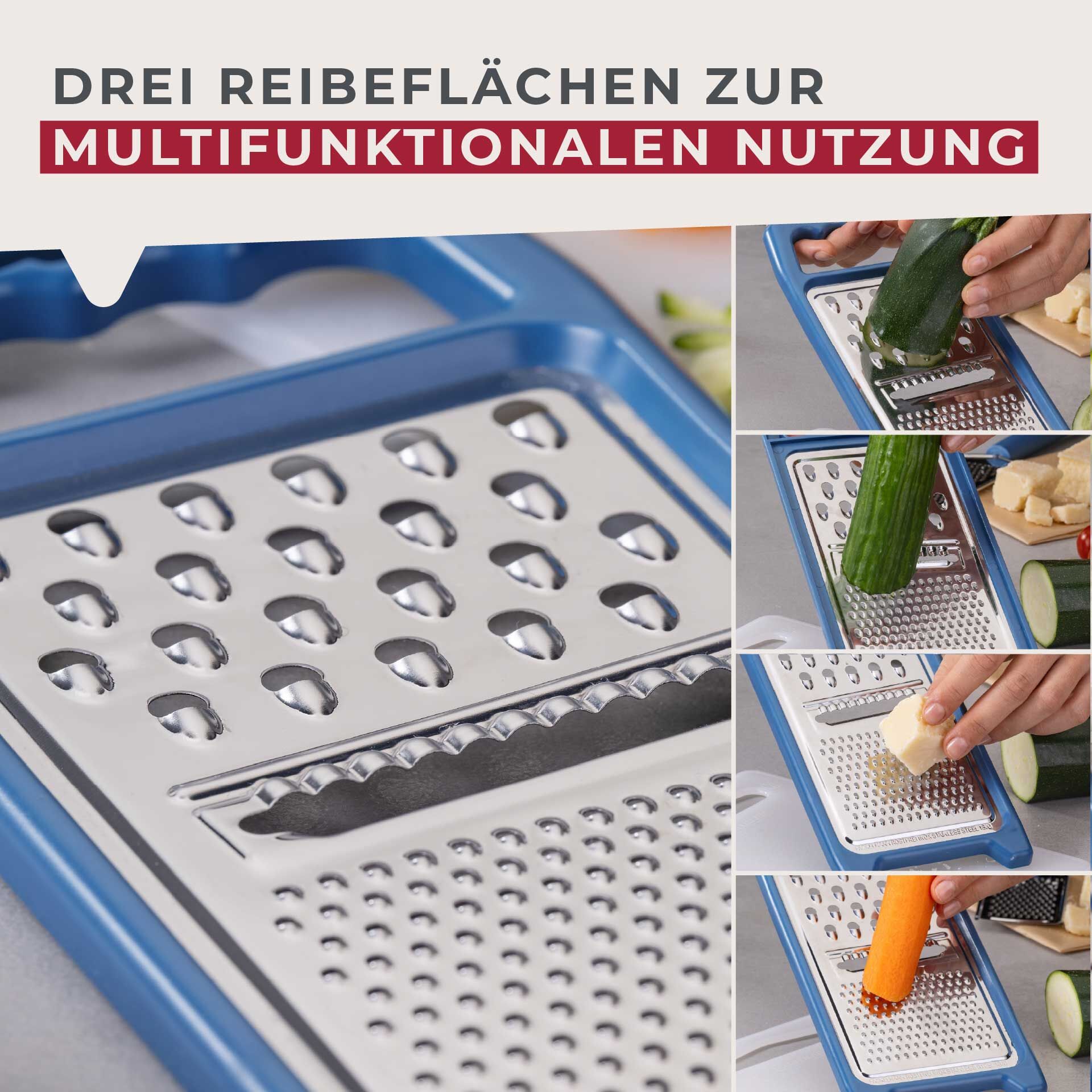 Universalreibe Essential, blau