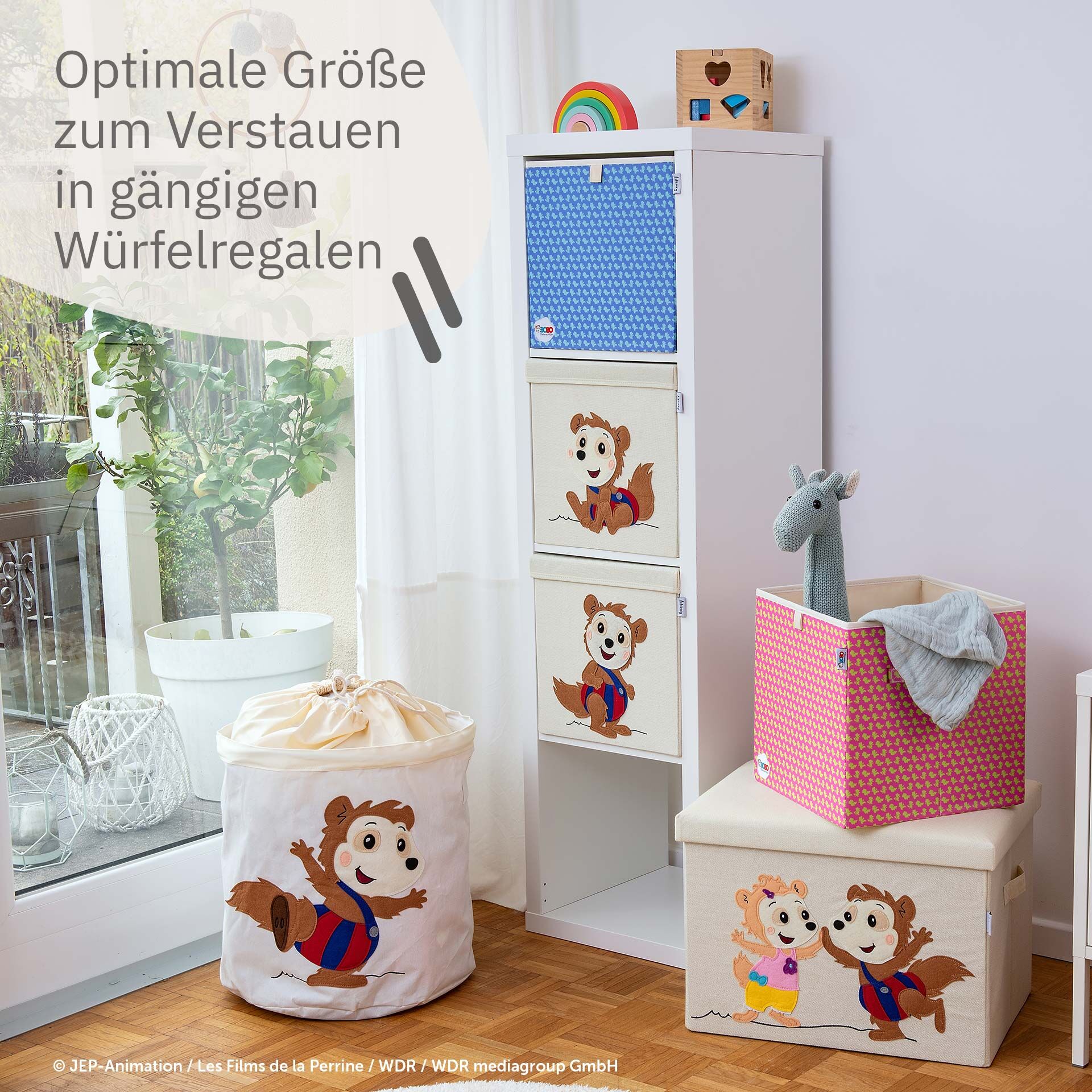 Aufbewahrungsboxen-Set Bobo, 33x33x33cm