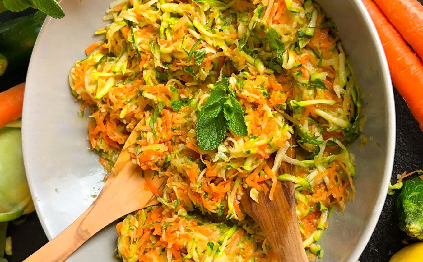Zucchini-Karotten-Minz-Salat